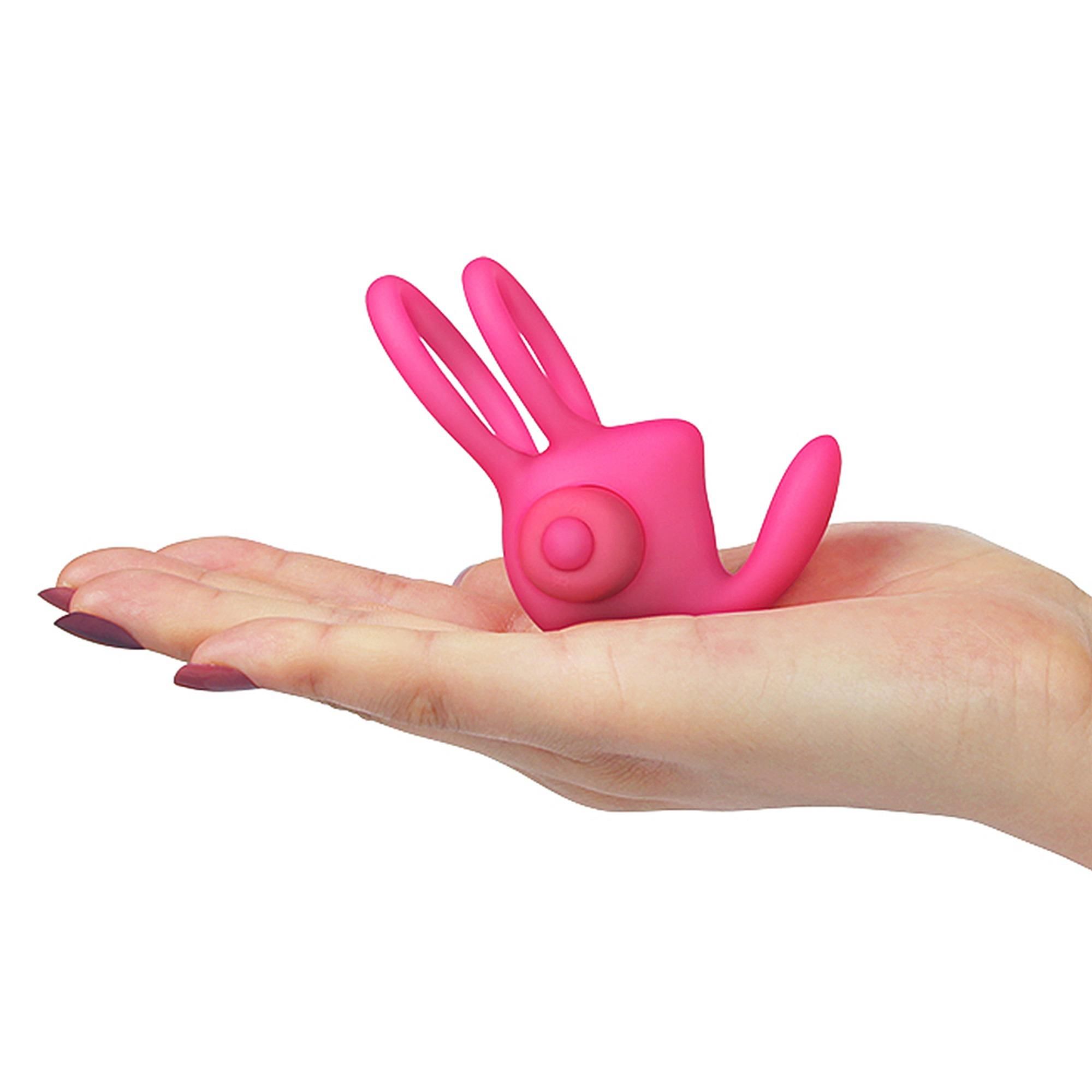 Эрекционное кольцо Lovetoy Power Clit Duo, 7.5 см (розовый)