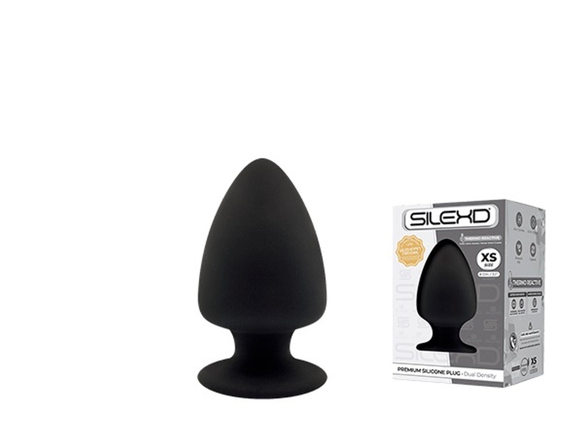Анальная пробка SilexD Model 1, 8 см (черный)