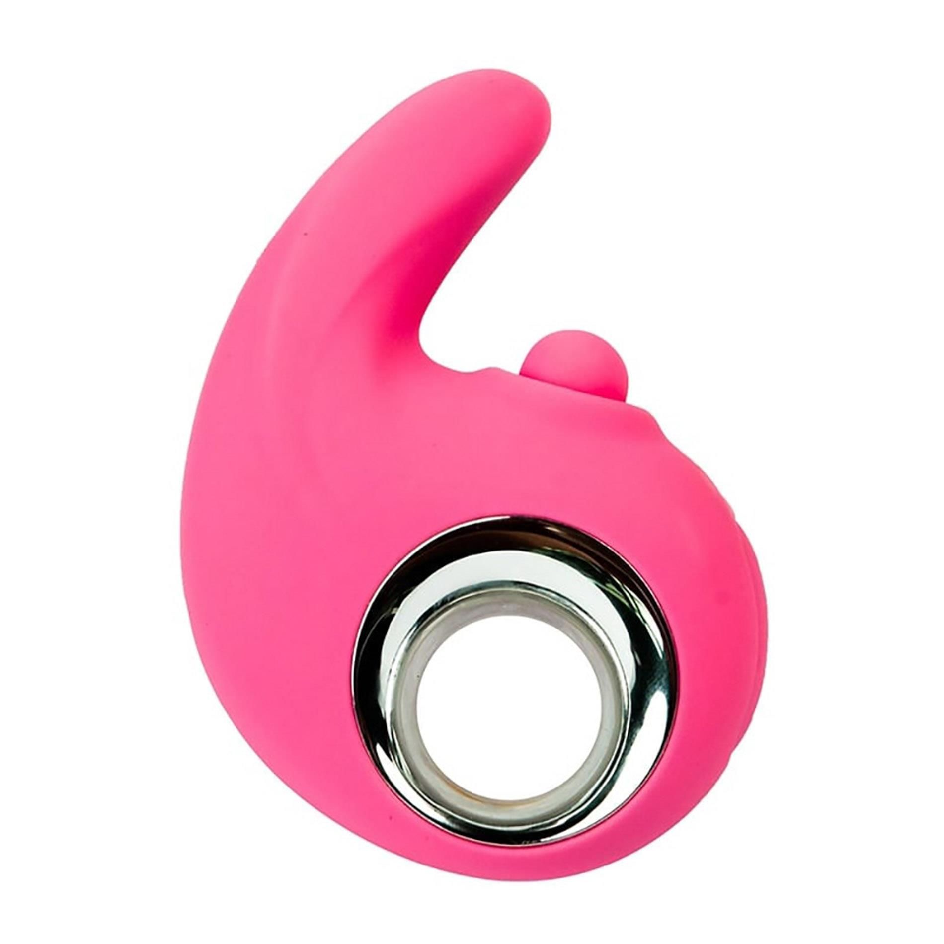 Вибратор для клитора Fantasy Tapping & vibrating, 10.5 см (розовый)