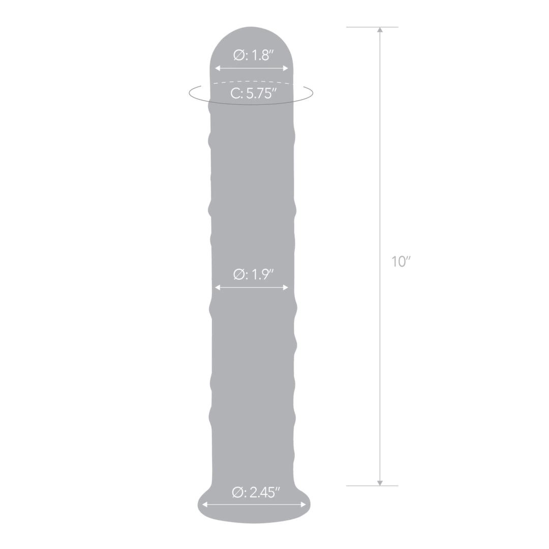 Dildo Glas Extra Large, 25 cm (przezroczysty)