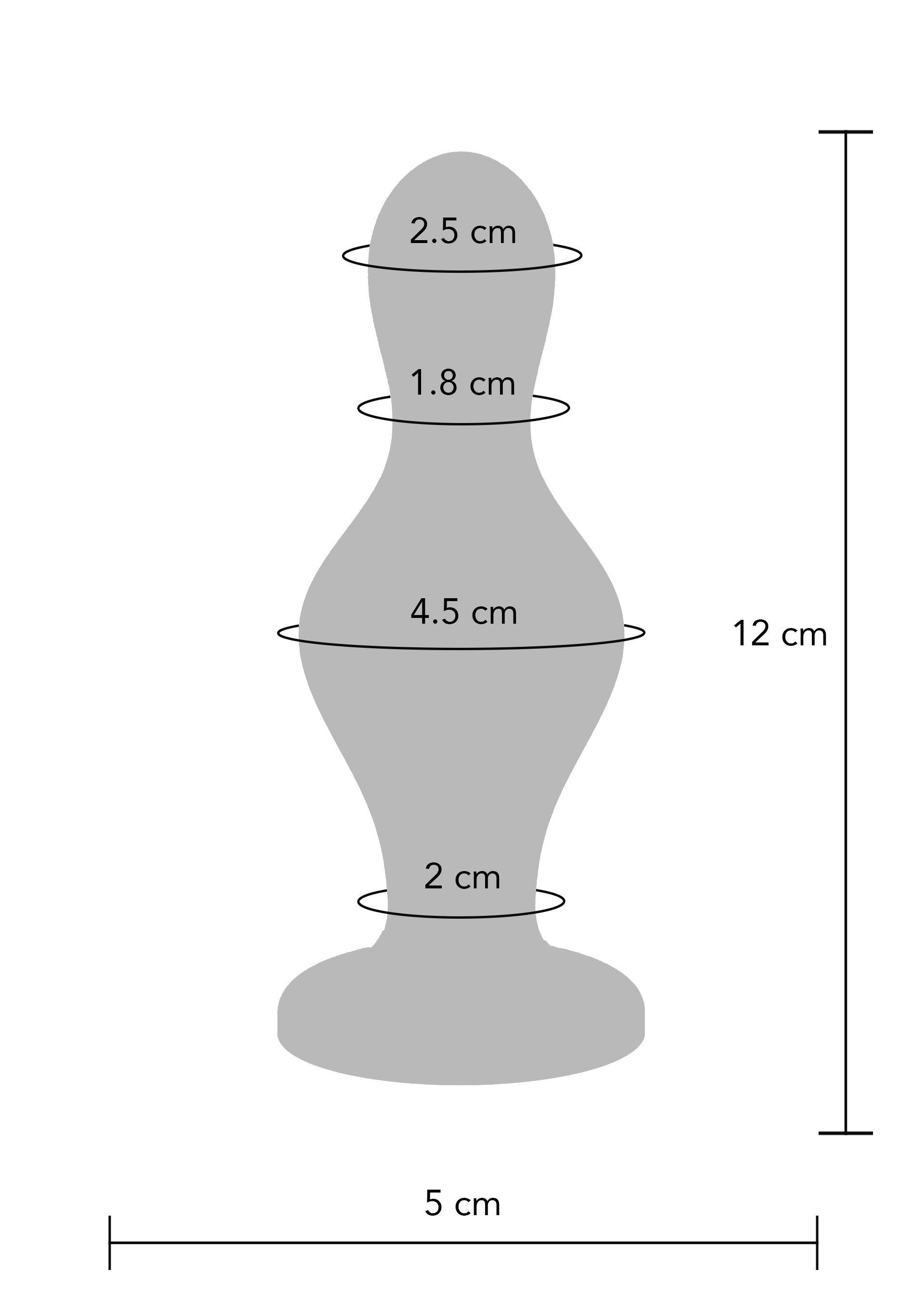 Анальна пробка TOYJOY The Batter Buttplug, 12 см (синій)