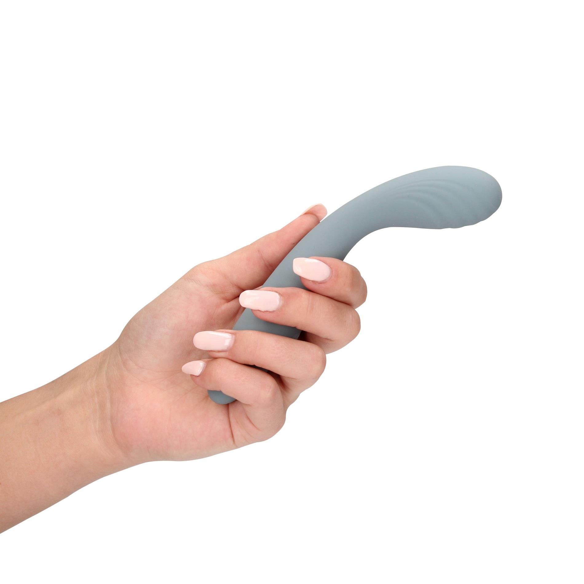 Вибратор Loveline Ultra Soft Silicone G-Spot, 20 см (серый)