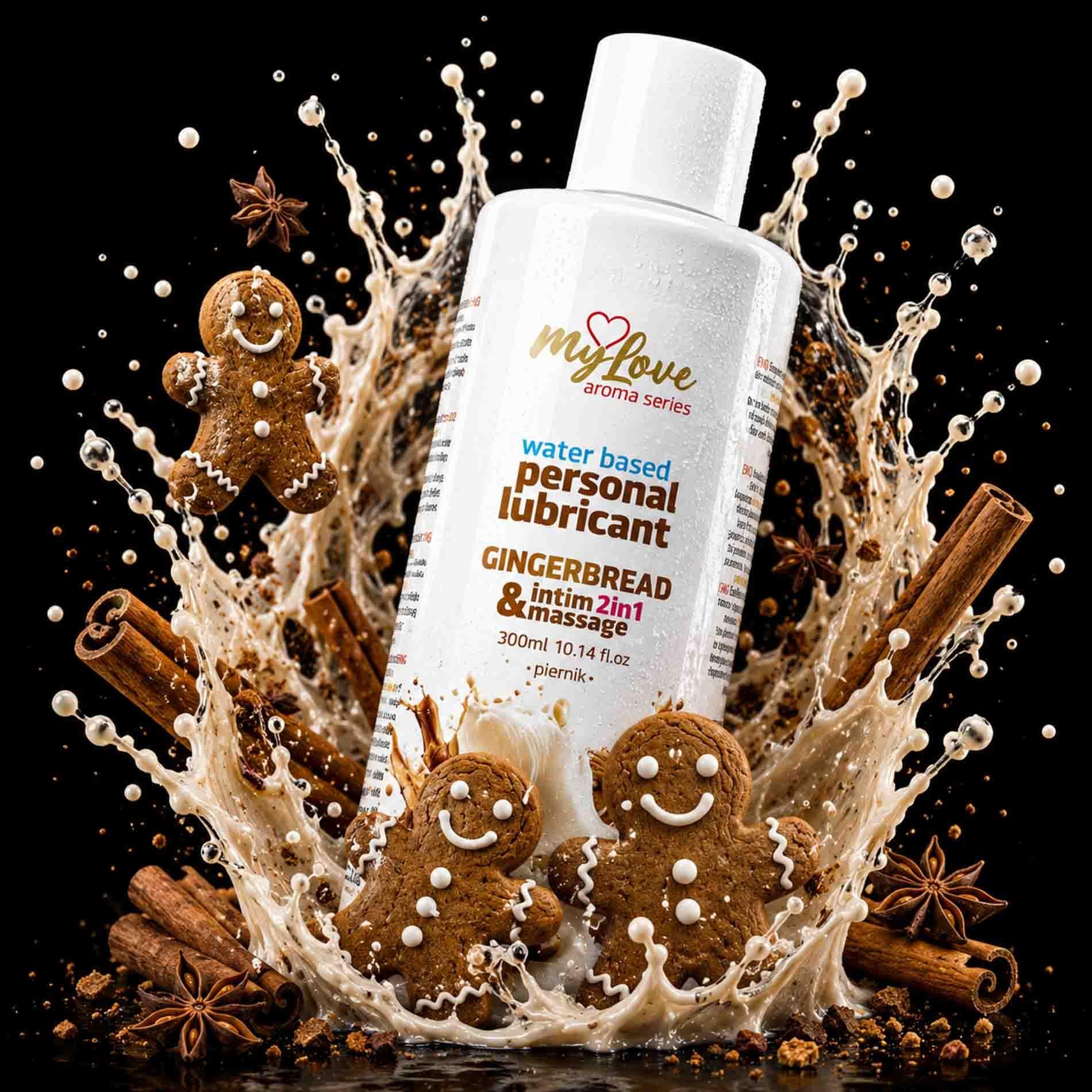 Lubrykant MyLove Aroma Series Intim&Massage 2in1 Gingerbread, 300 ml