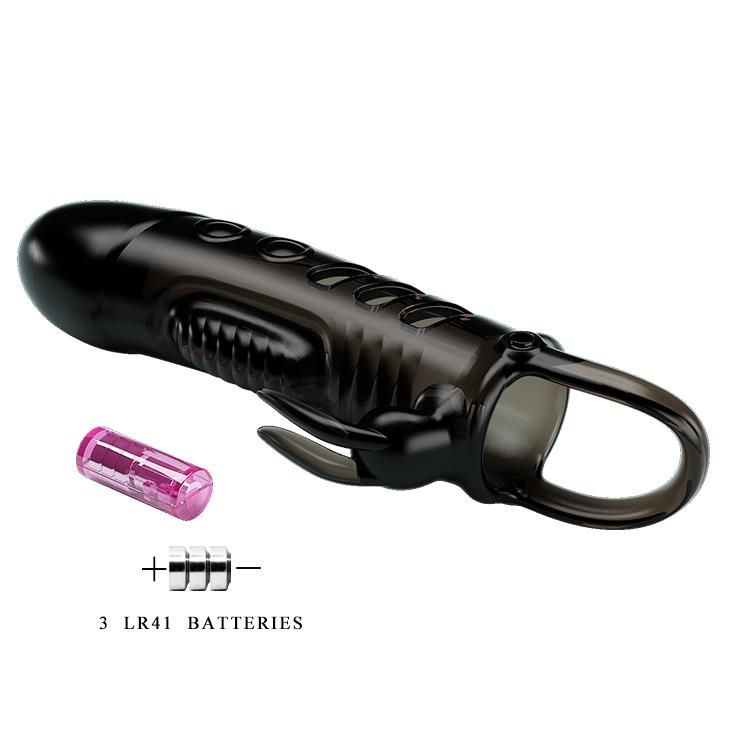 Насадка на пеніс Pretty Love Penis Sleeve Sloane, 18,7 см (чорний)