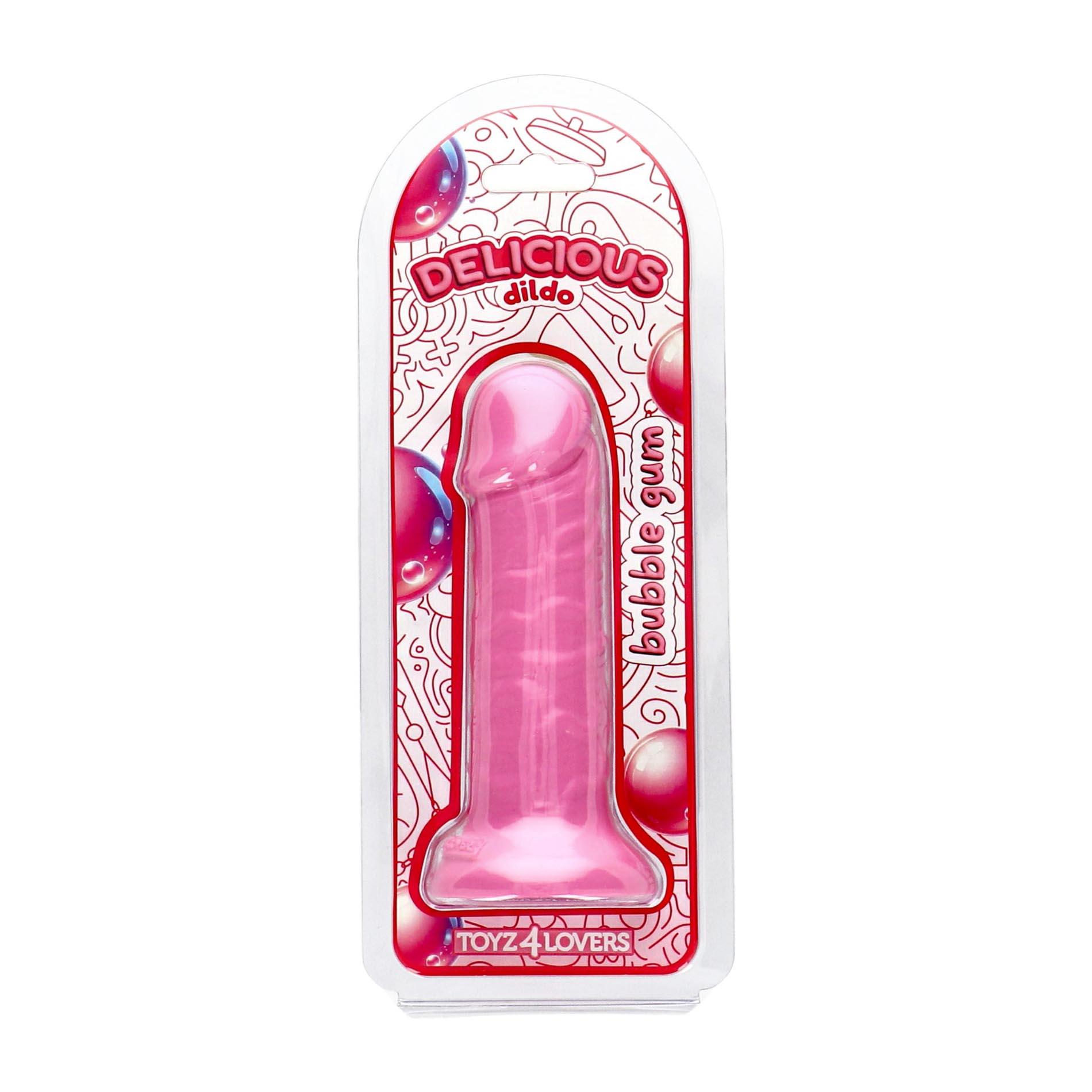 Фаллоимитатор Toyz4lovers Delicious Bubble Gum, 15 см (розовый)