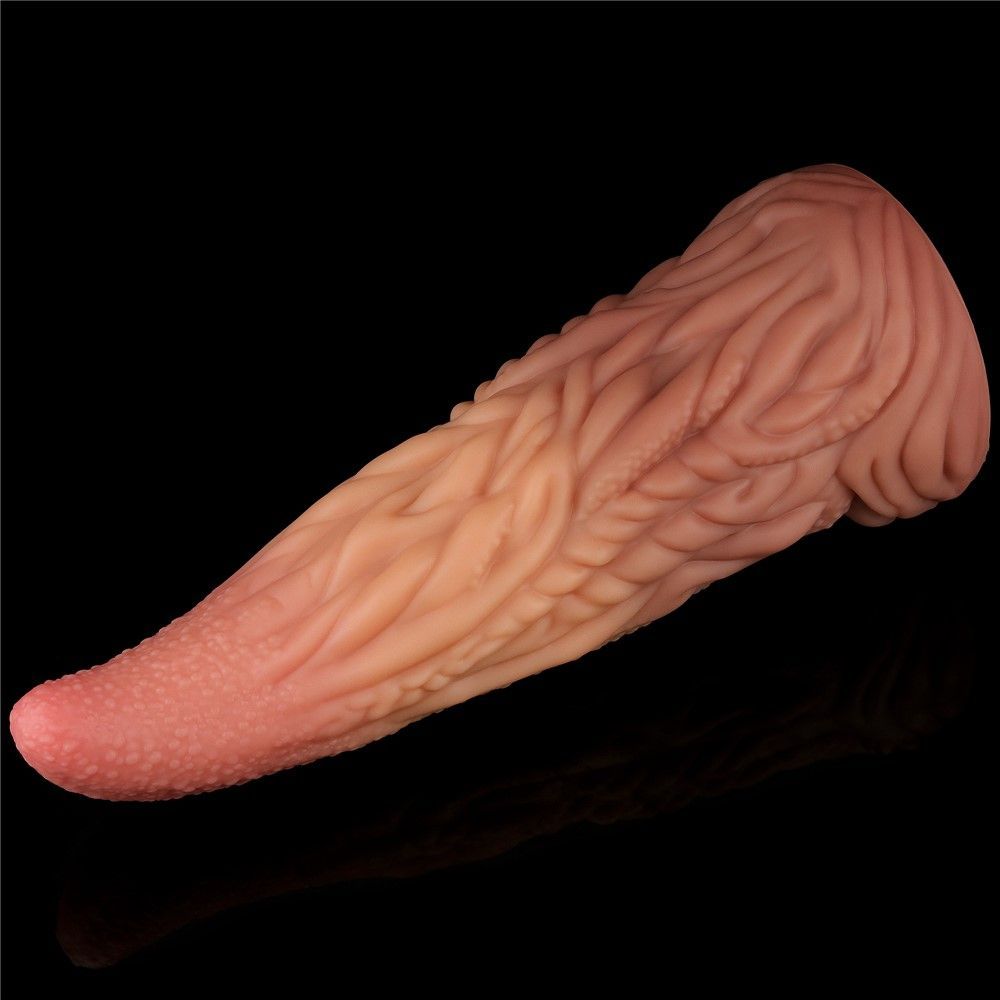 Фаллоимитатор Dual-Layered Silicone 10'' Nature Cock, 25 см (коричневый)
