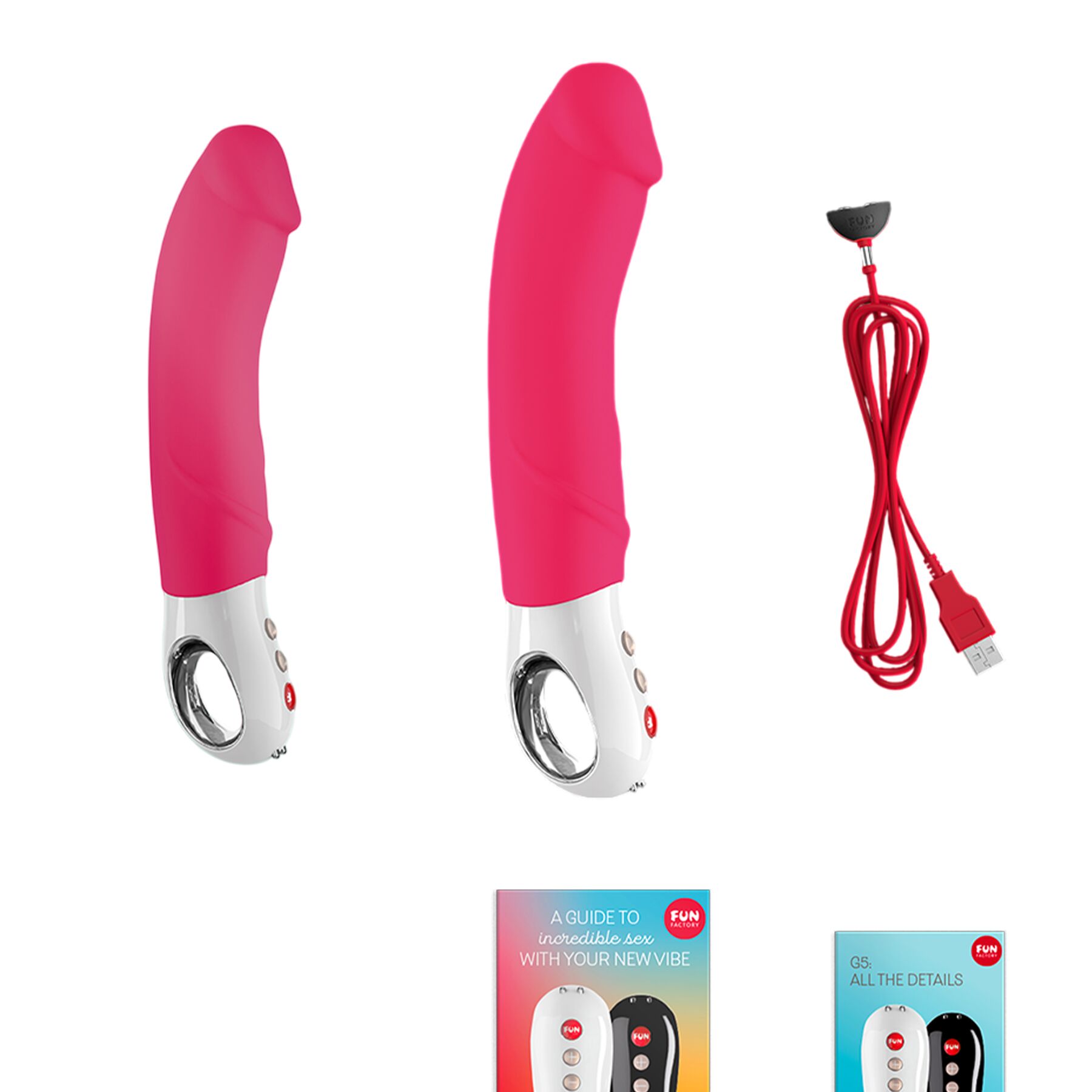 Wibrator Fun Factory Big Boss, 23 cm (różowy)