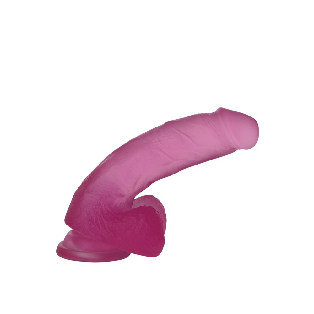 Dildo Jelly Studs Medium, 17.5 cm (różowy)