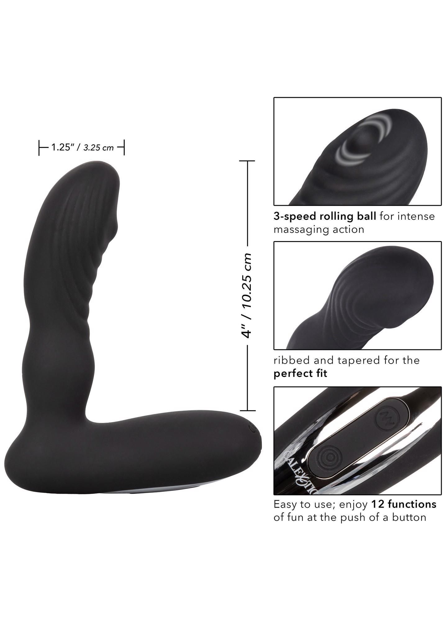 Стимулятор простаты Wireless Pinpoint Probe, 12,7 см (черный)