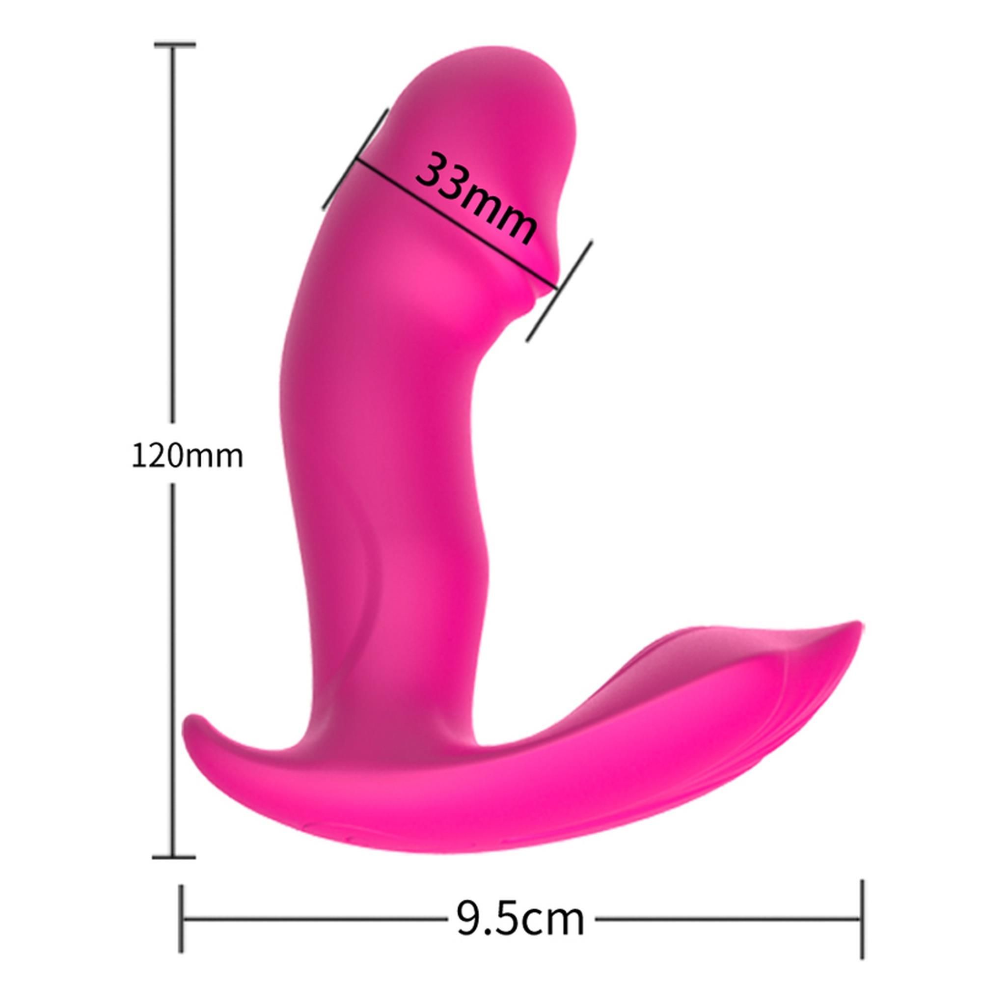 Вібратор у трусики Foxshow Silicone Panty, 12 см (рожевий)