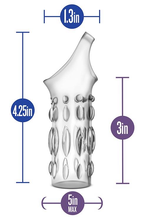 Насадка на пенис Performance Studded Sleeve Ring, 10.7 см (прозрачный)
