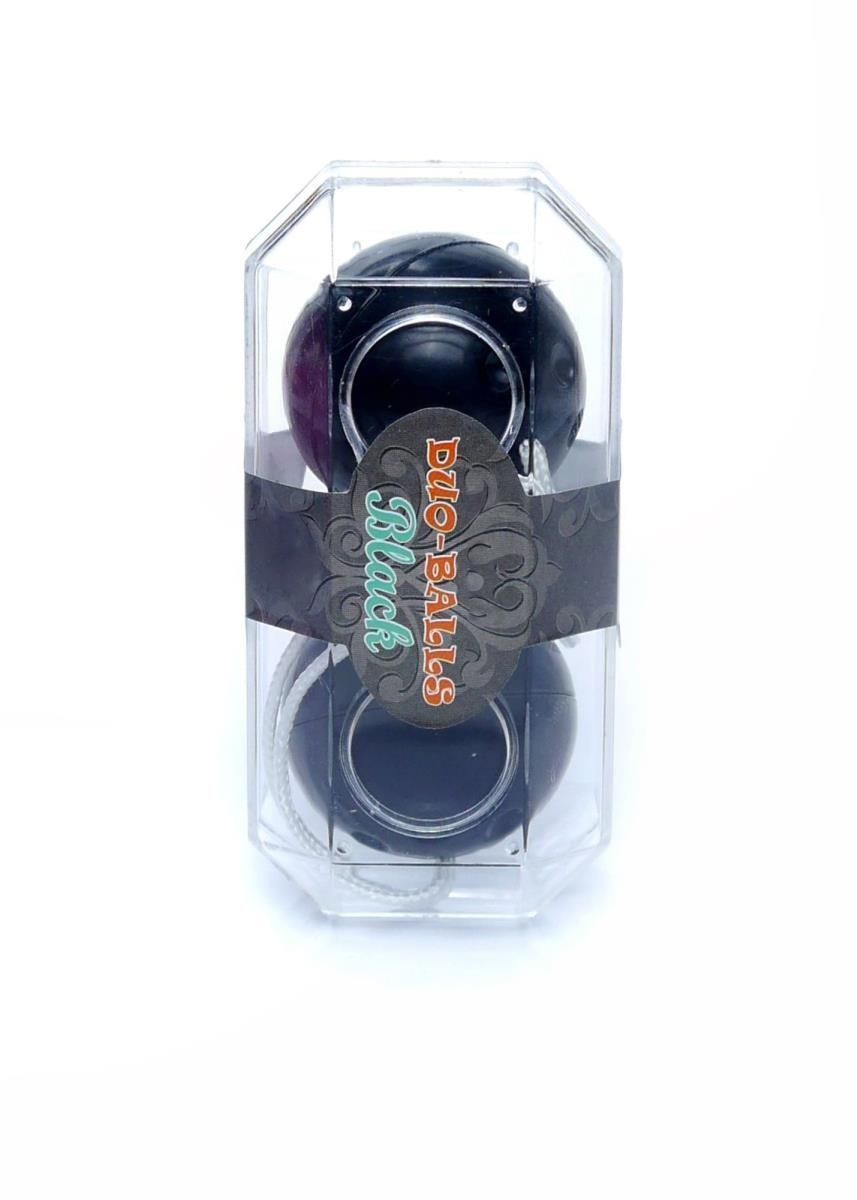 Вагинальные шарики Duo-Balls Black, 21 см (чёрный)