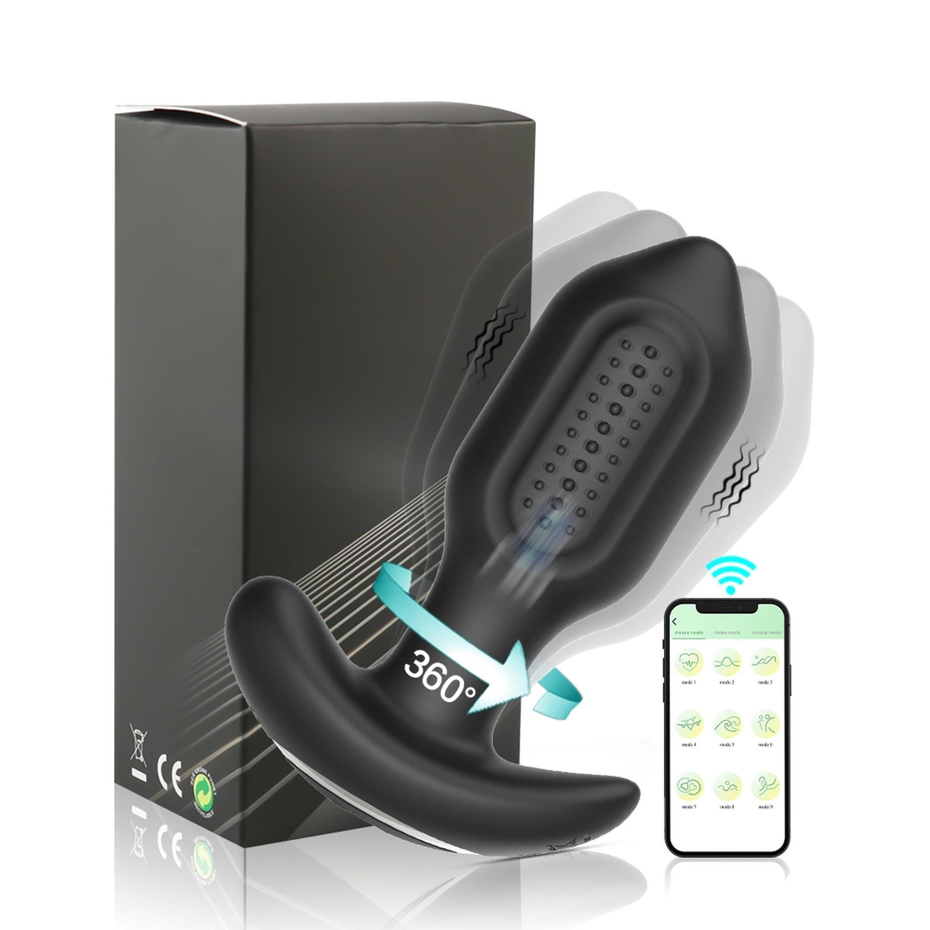 Korek analny Boys of Toys Bliss APP, 10,5 cm (czarny)