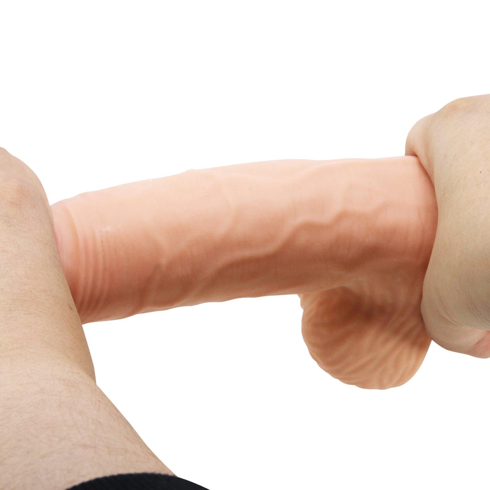 Фаллоимитатор Baile Sliding Skin Bendable 8.1'', 20.6 см (телесный)