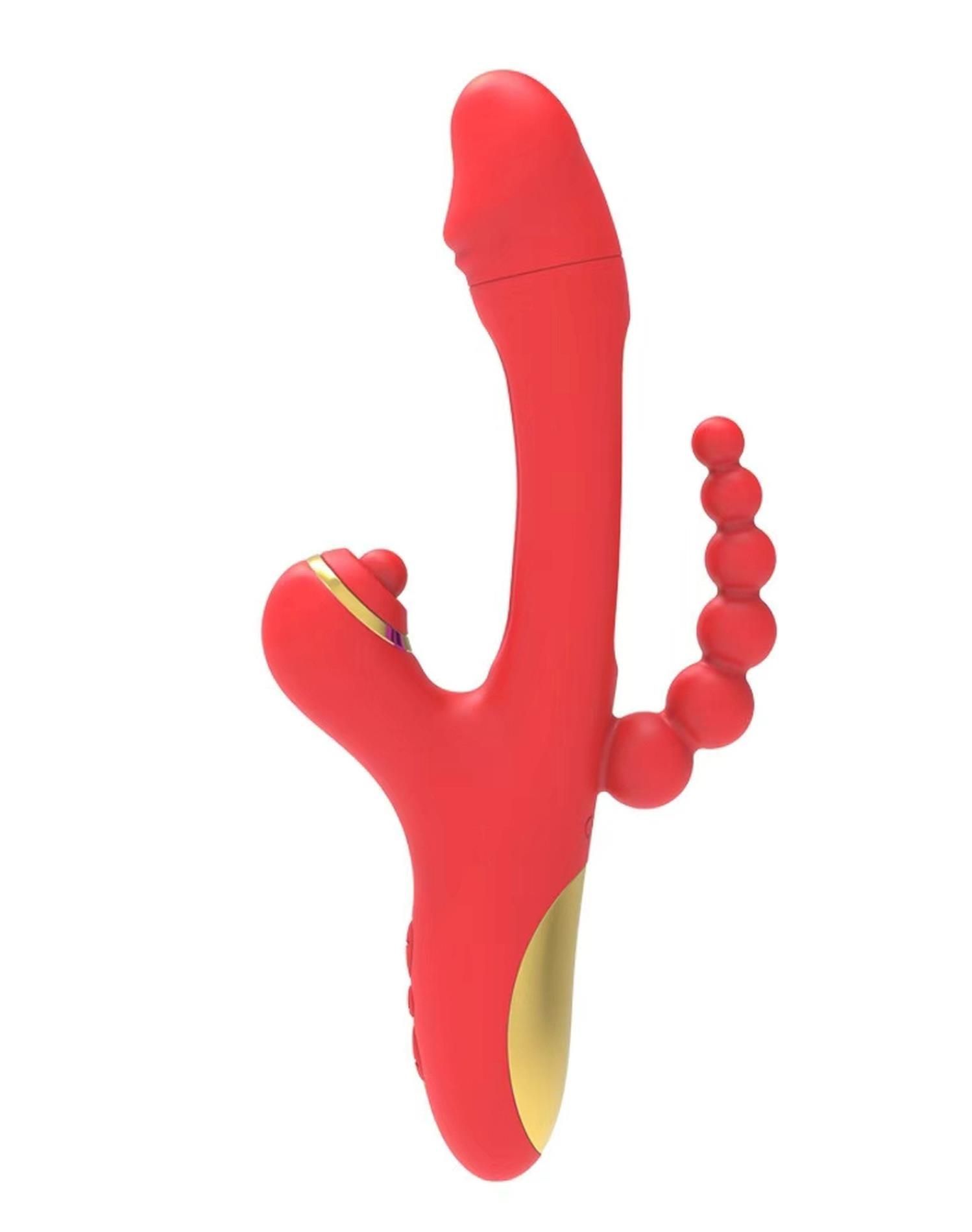 Вибратор-кролик B - Series Lyla Luxe, 24 см (красный)