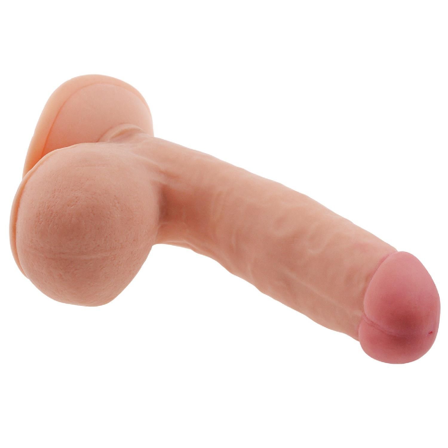 Реалистичный фаллоимитатор The Ultra Soft Dude 7.5", 18 см (телесный)