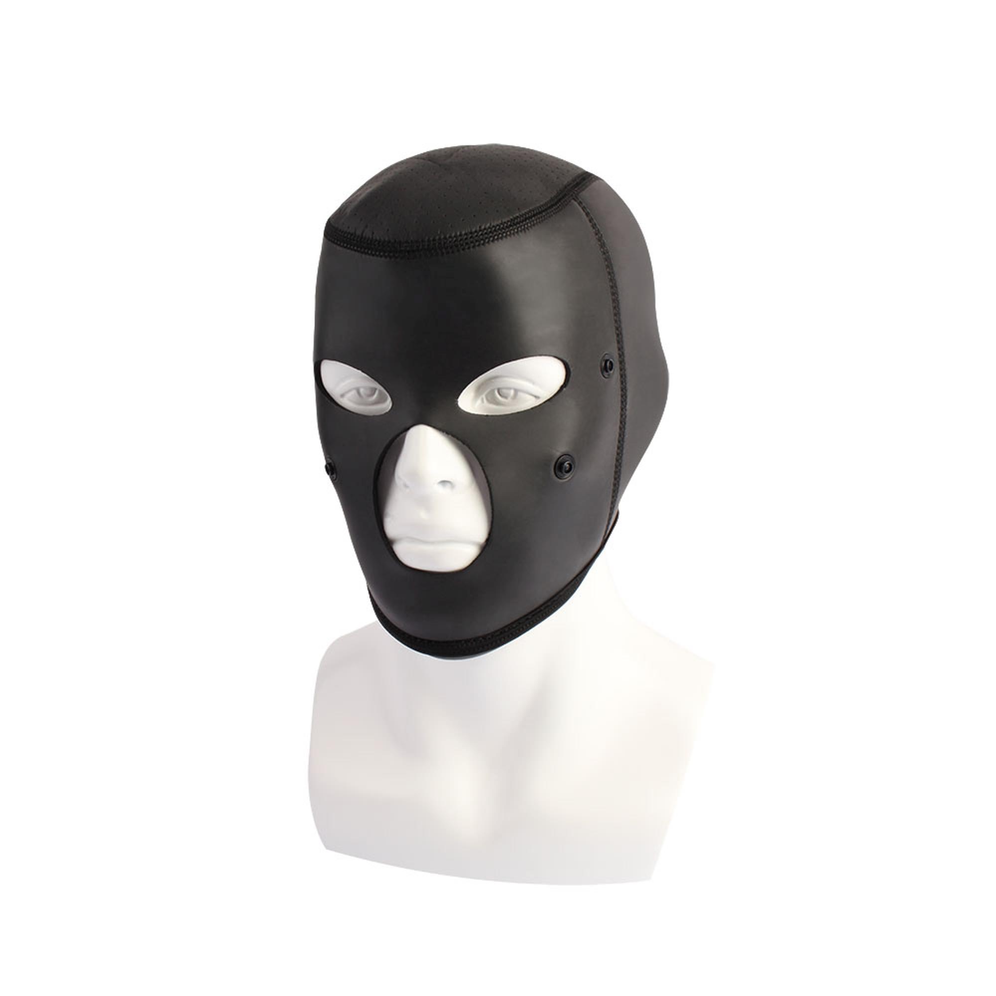 БДСМ маска Sins Inquisition Full-Face Bondage Hood (черный)