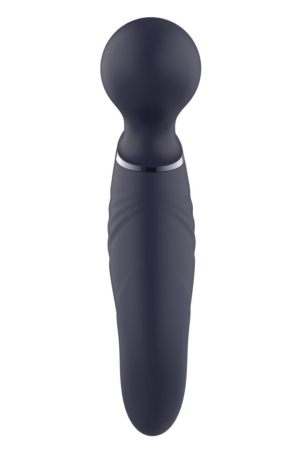 Вибромассажер Glam Dual Wand Vibe, 21.5 см (синий)