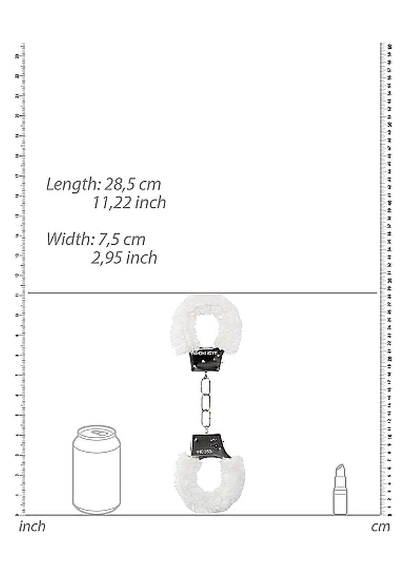 Наручники Ouch! Handcuffs Furry (белый)
