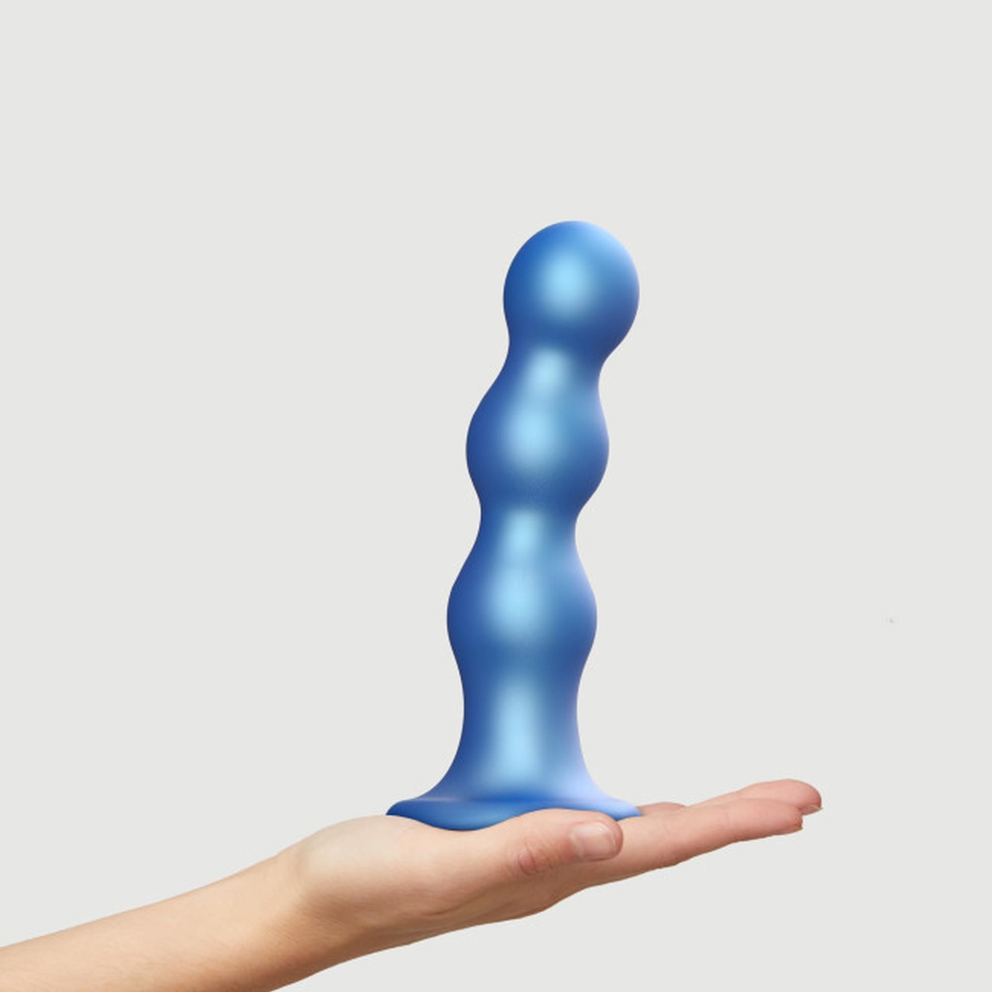 Фаллоимитатор Strap-on-me Balls, 18 см (голубой)