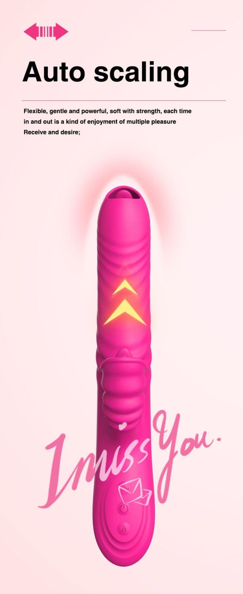Вибратор-кролик B - Series Lyla Angelia, 23 см (розовый)