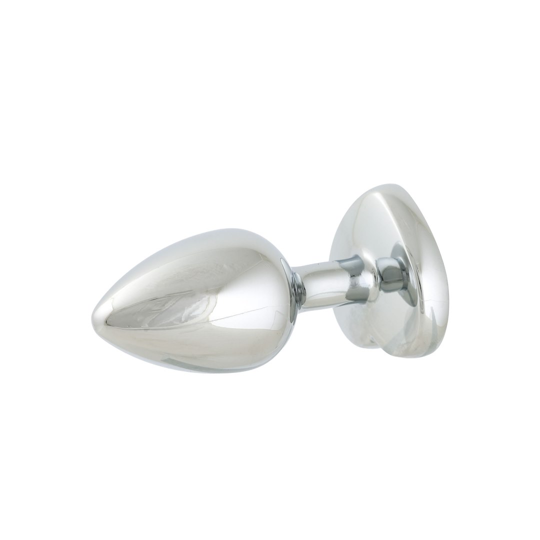 Korek analny z kryształkiem Simply Pleasure S, 7 cm (jasnoróżowy)