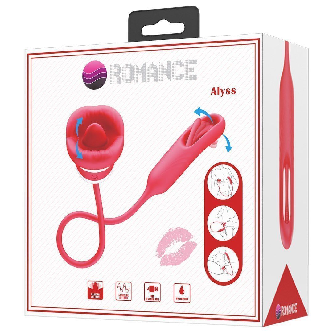 Вібромасажер Pretty Love Romance Alyss (червоний-білий)