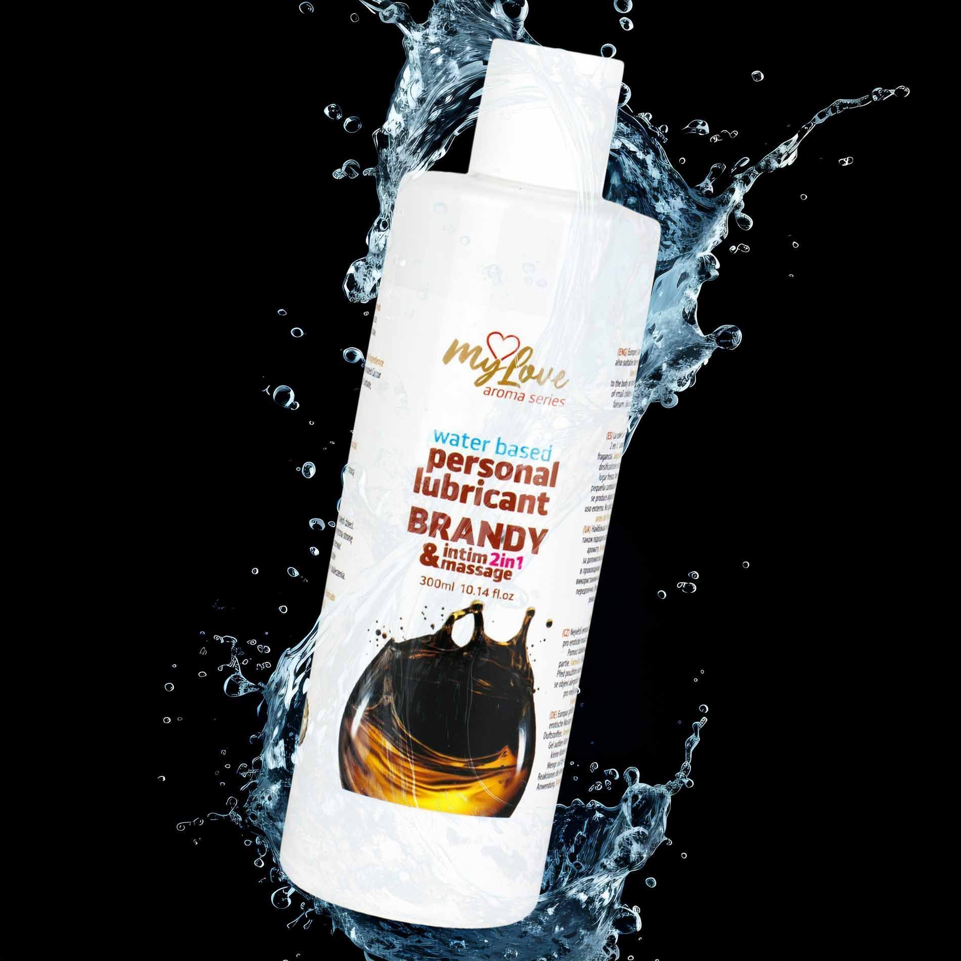 Lubrykant MyLove Aroma Series Intim&Massage 2in1 Brandy, 300 ml