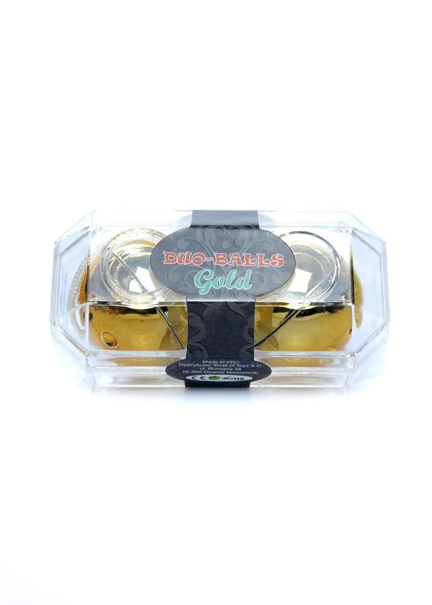 Duo-Balls Gold - Вагинальные шарики, 3,5 см (золотой)