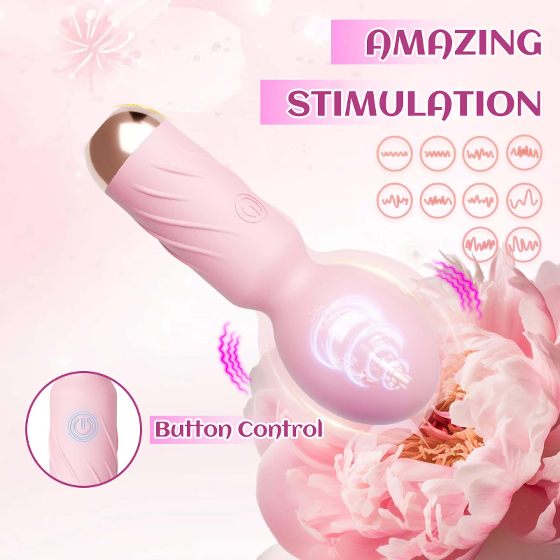 Вибратор B - Series Cute Mini Wand, 10.1 см (розовый)