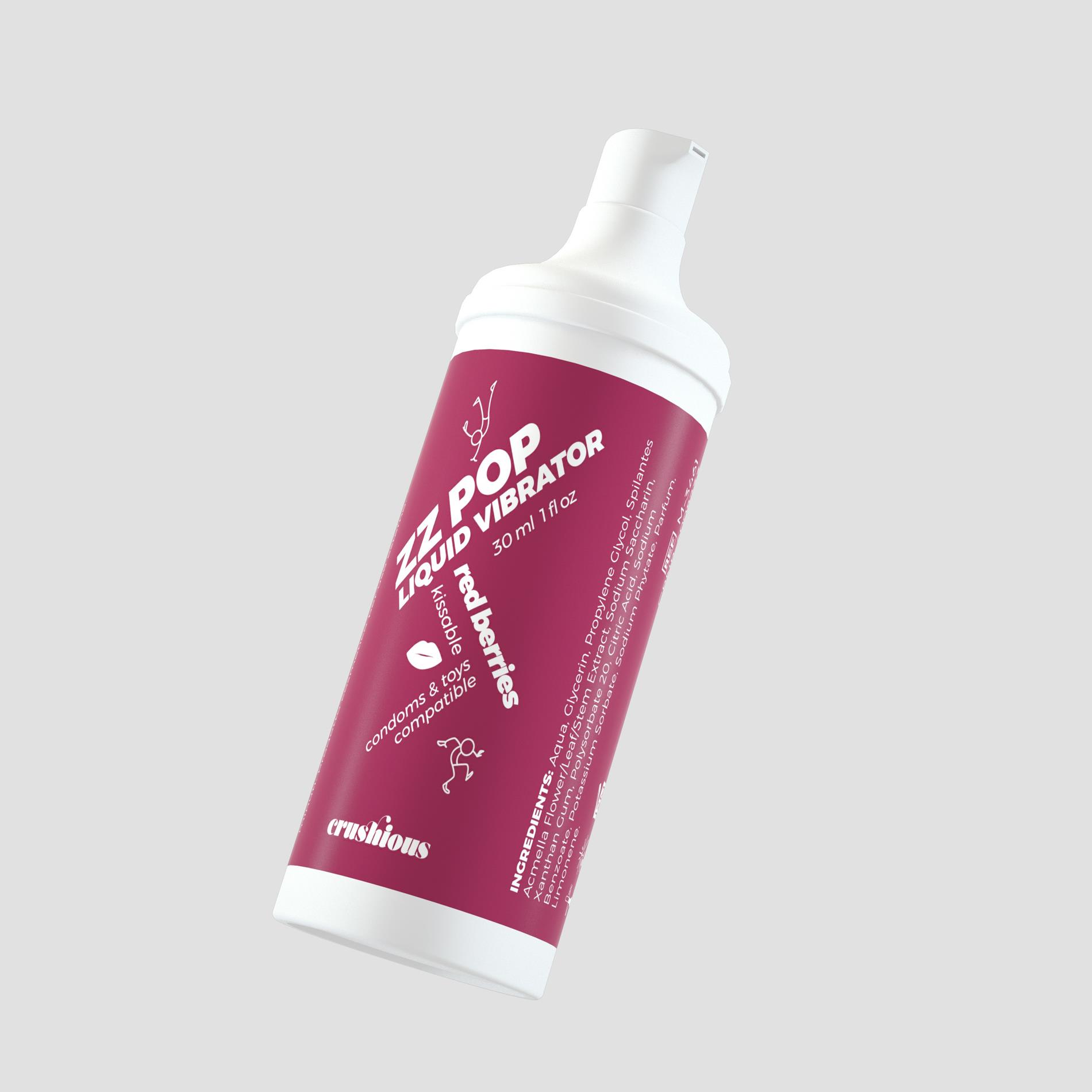 Жидкий вибратор Crushious Zz Red Berries, 30 мл