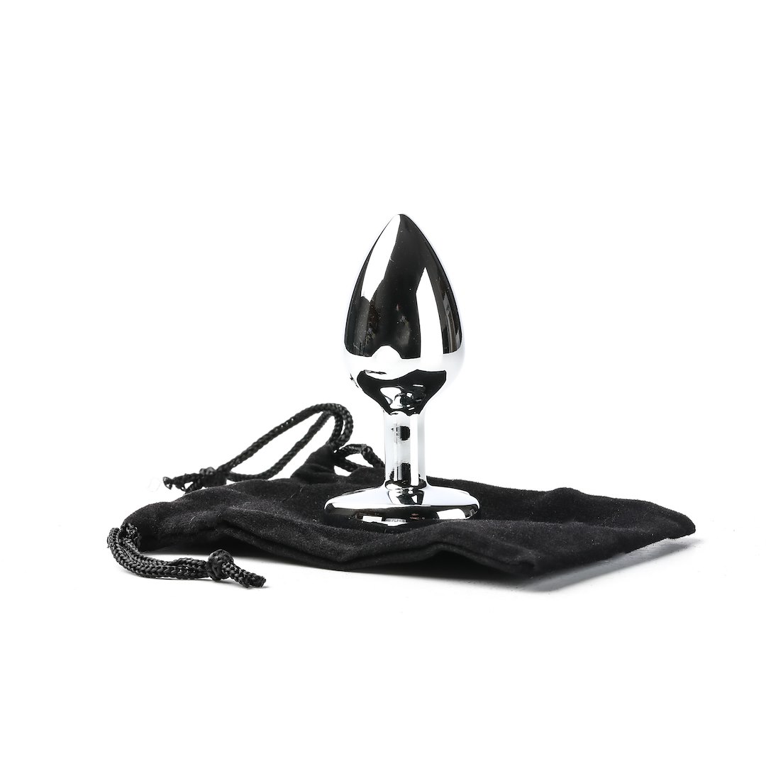 Korek Analny z kryształem Simply Pleasure S, 7 cm (czerwony)