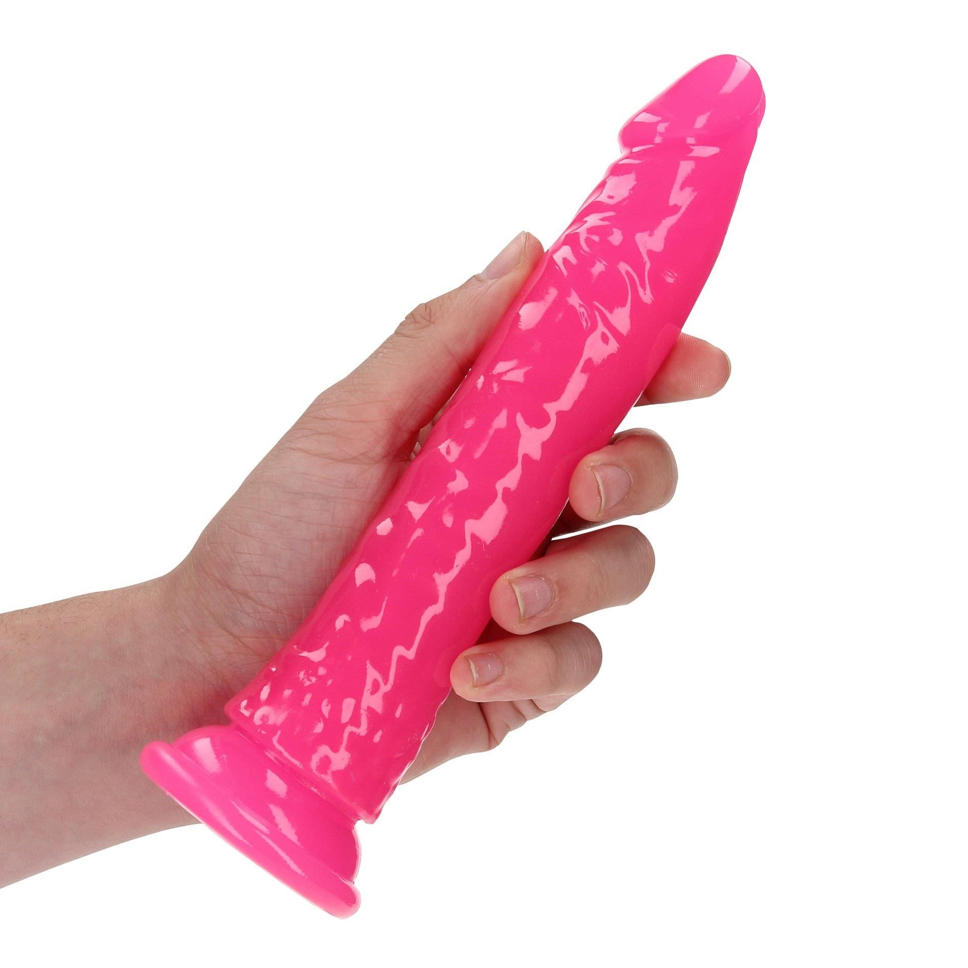 Dildo RealRock Slim Realistic 8'', 22 cm (różowy)