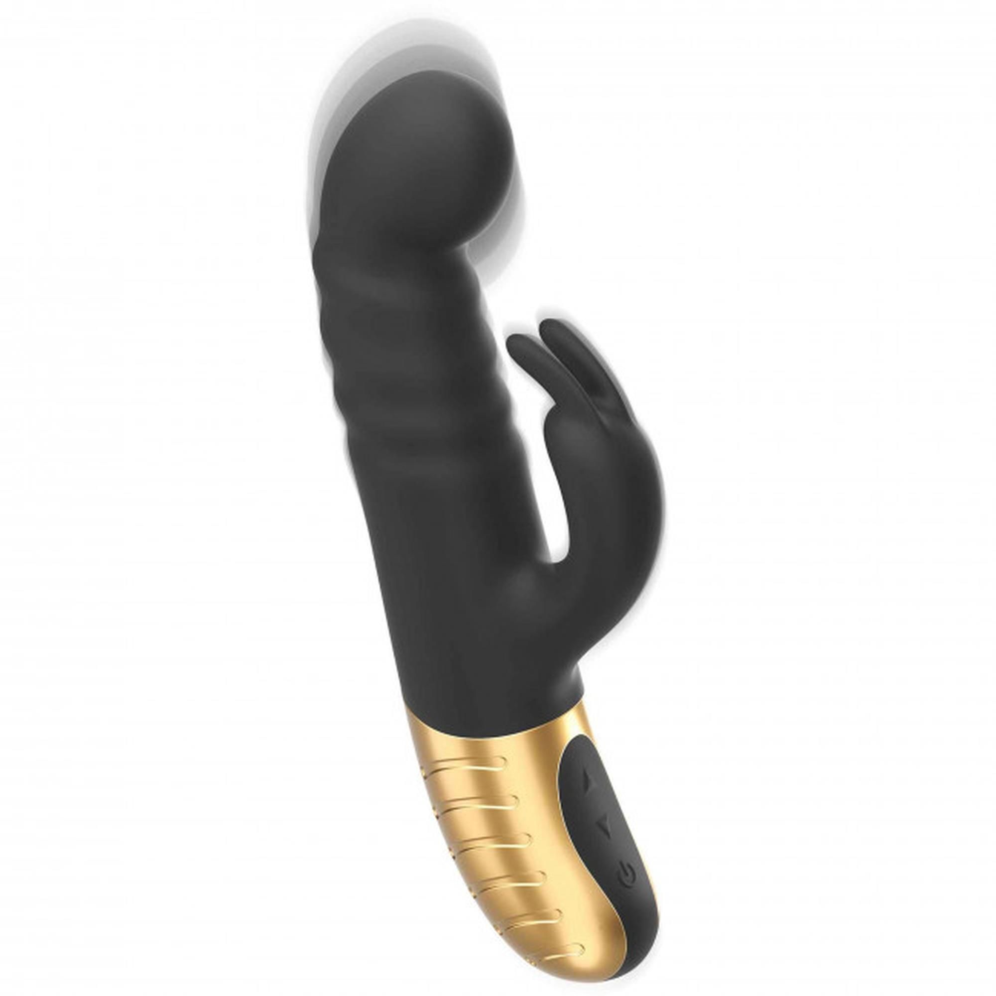 Вибратор кроликс Dorcel G-Stormer, 23.5х3.9 см (черный)