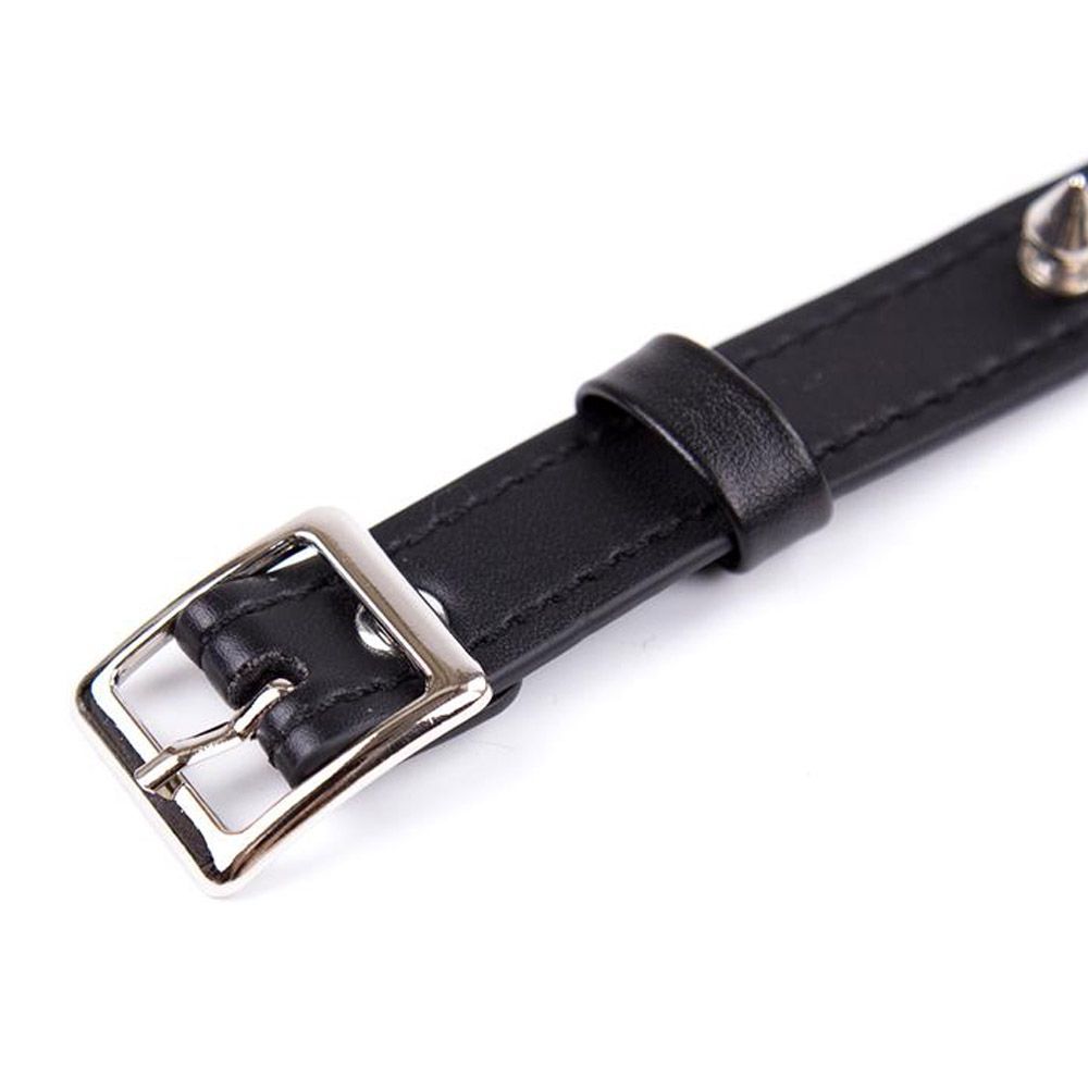 FETISH ADDICT Collar With Spikes - Obroża z kolcami, Czarny, 43 cm