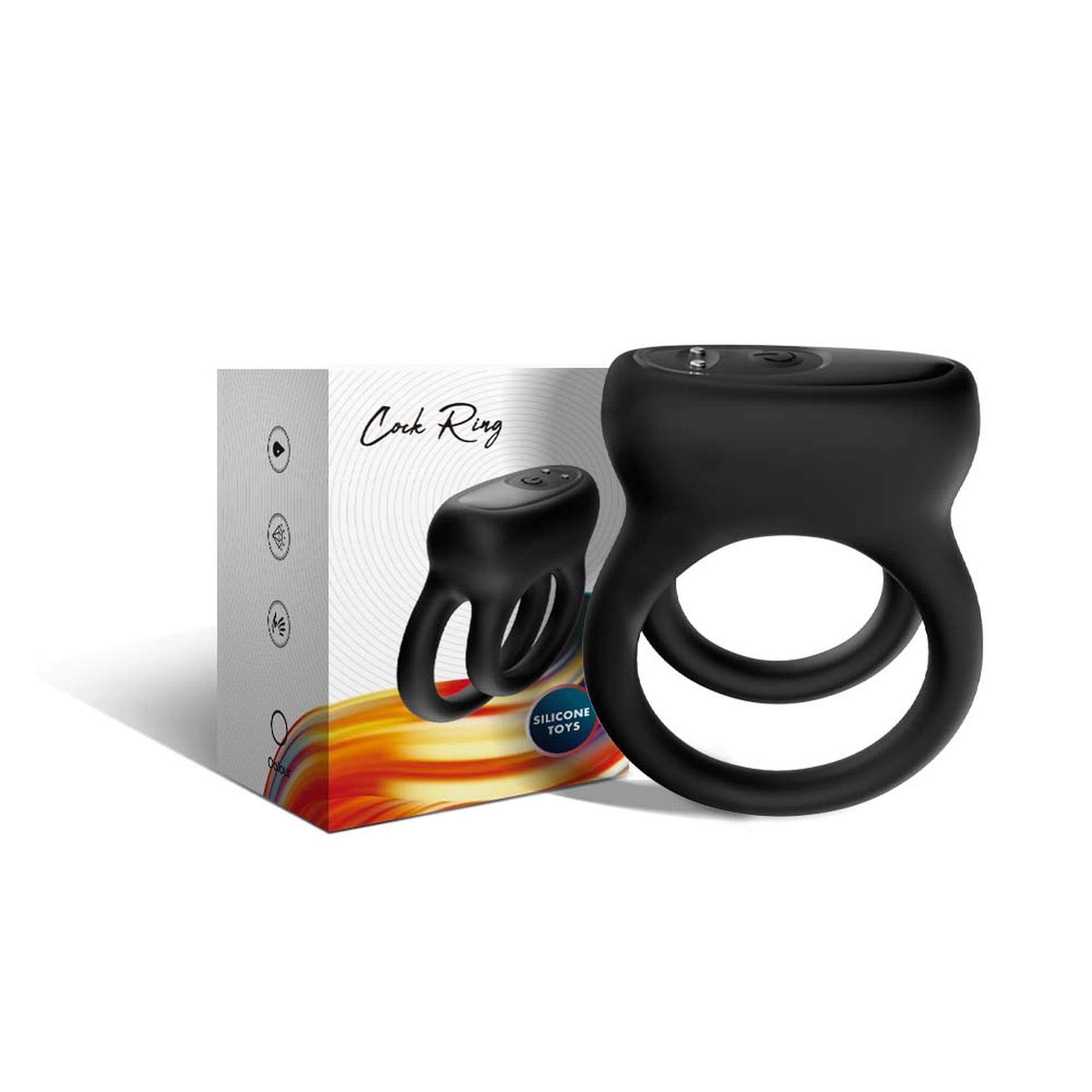 Віброкільце B - Series Joy Dualo Black, 6.9 см (чорний)