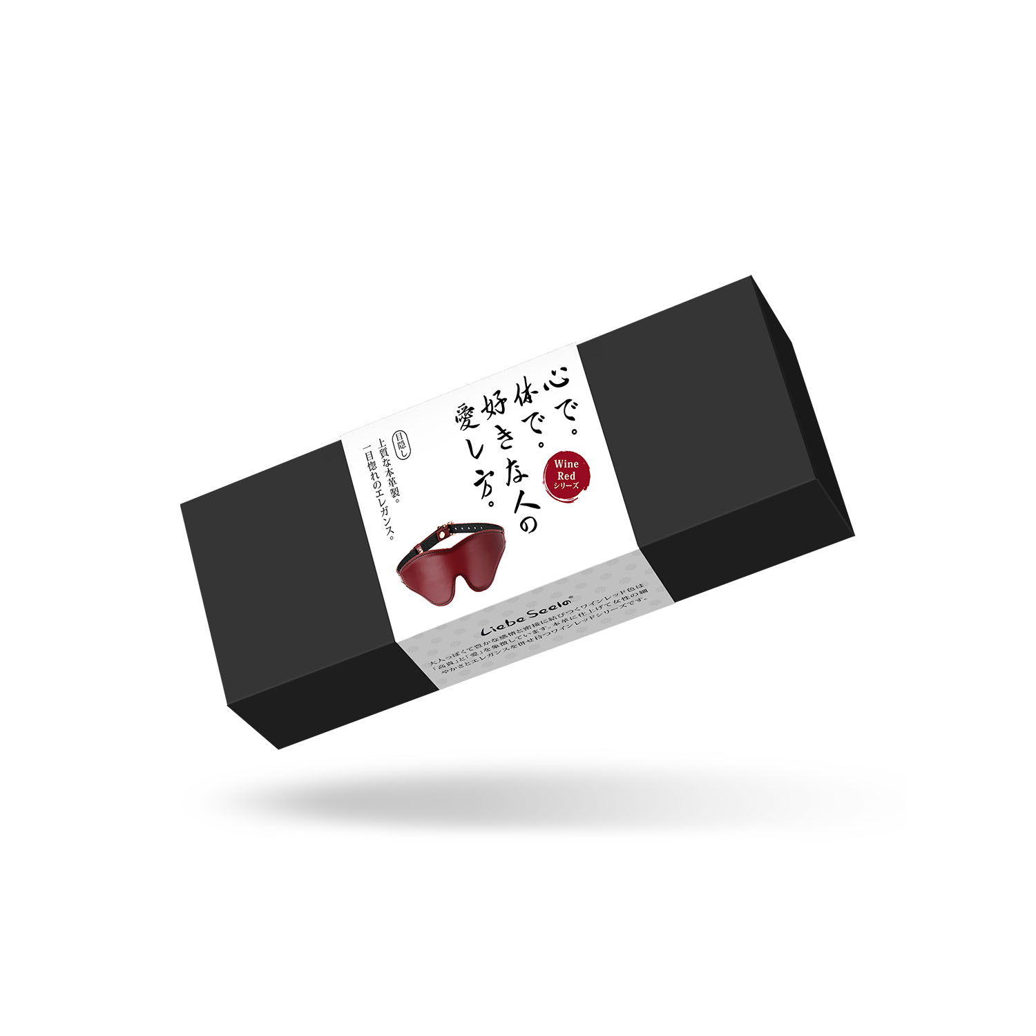 Маска на глаза Liebe Seele Wine Red Leather Blindfold (бордовый)