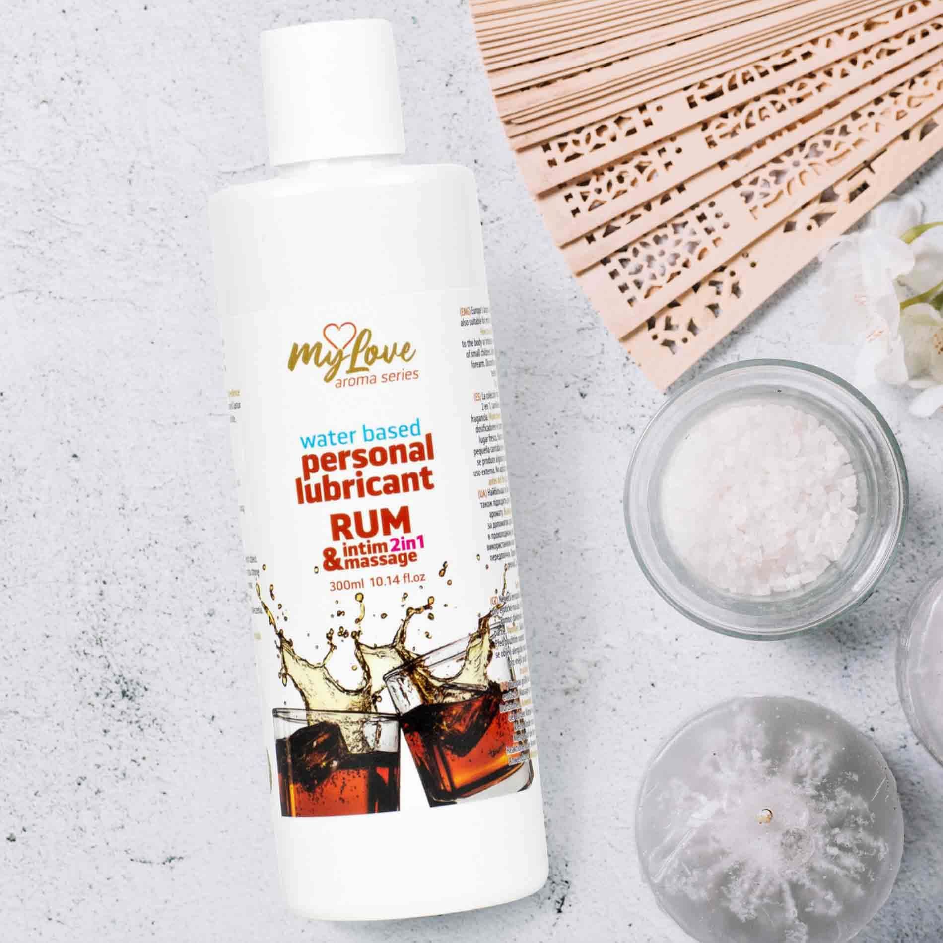 Лубрикант MyLove Aroma Series Intim&Massage 2in1 Rum, 300 мл