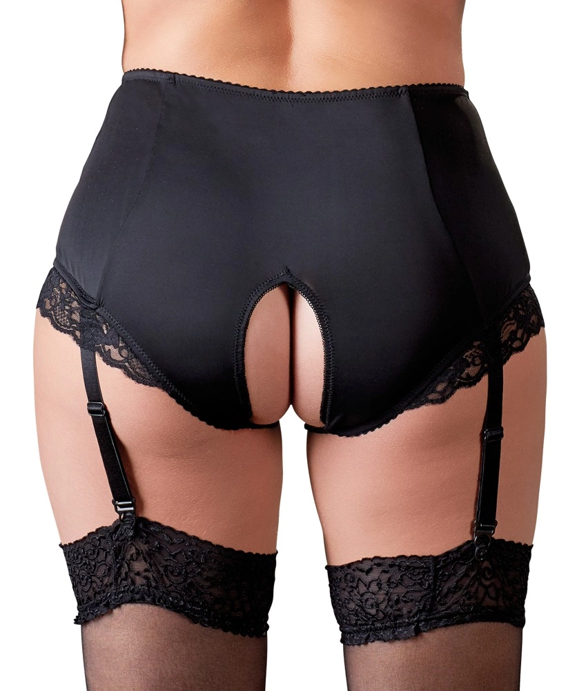Трусики Cottelli Curves otwarte, 2XL (черный)