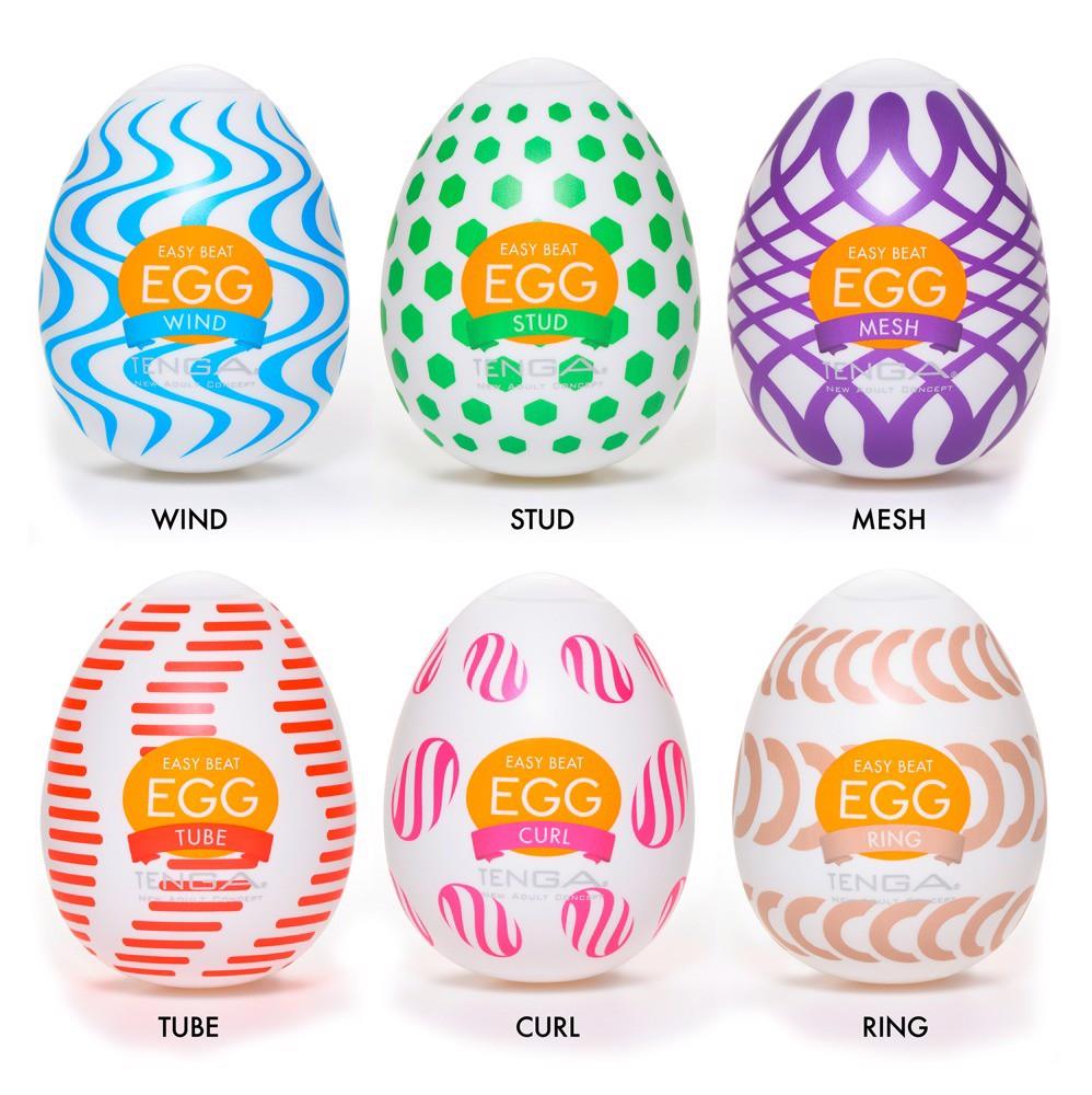 Набор мастурбаторов Tenga Egg Wonder Pack, 6 шт (белый)