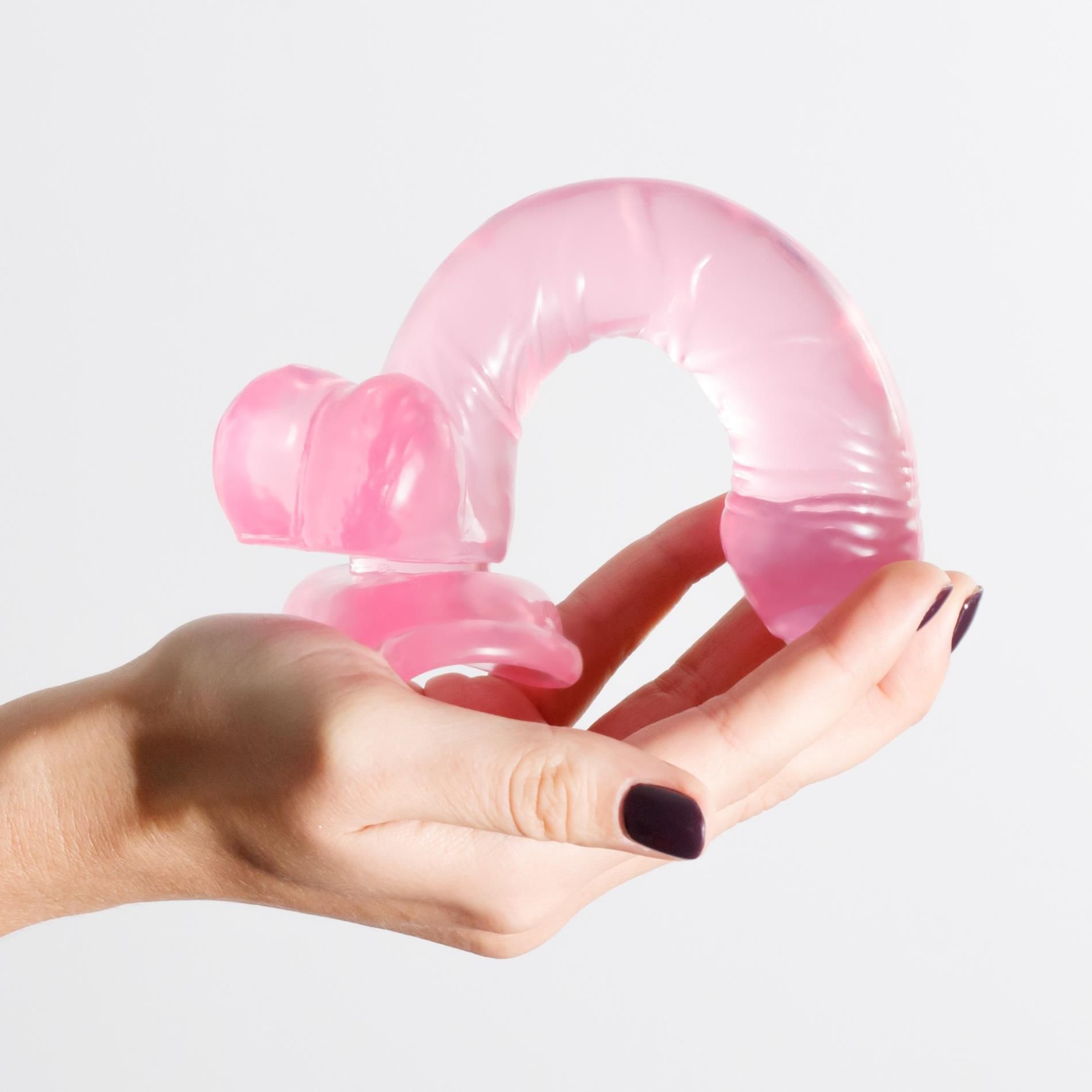 Фаллоимитатор Crushious Hudini Jelly, 17.5 см (розовый)