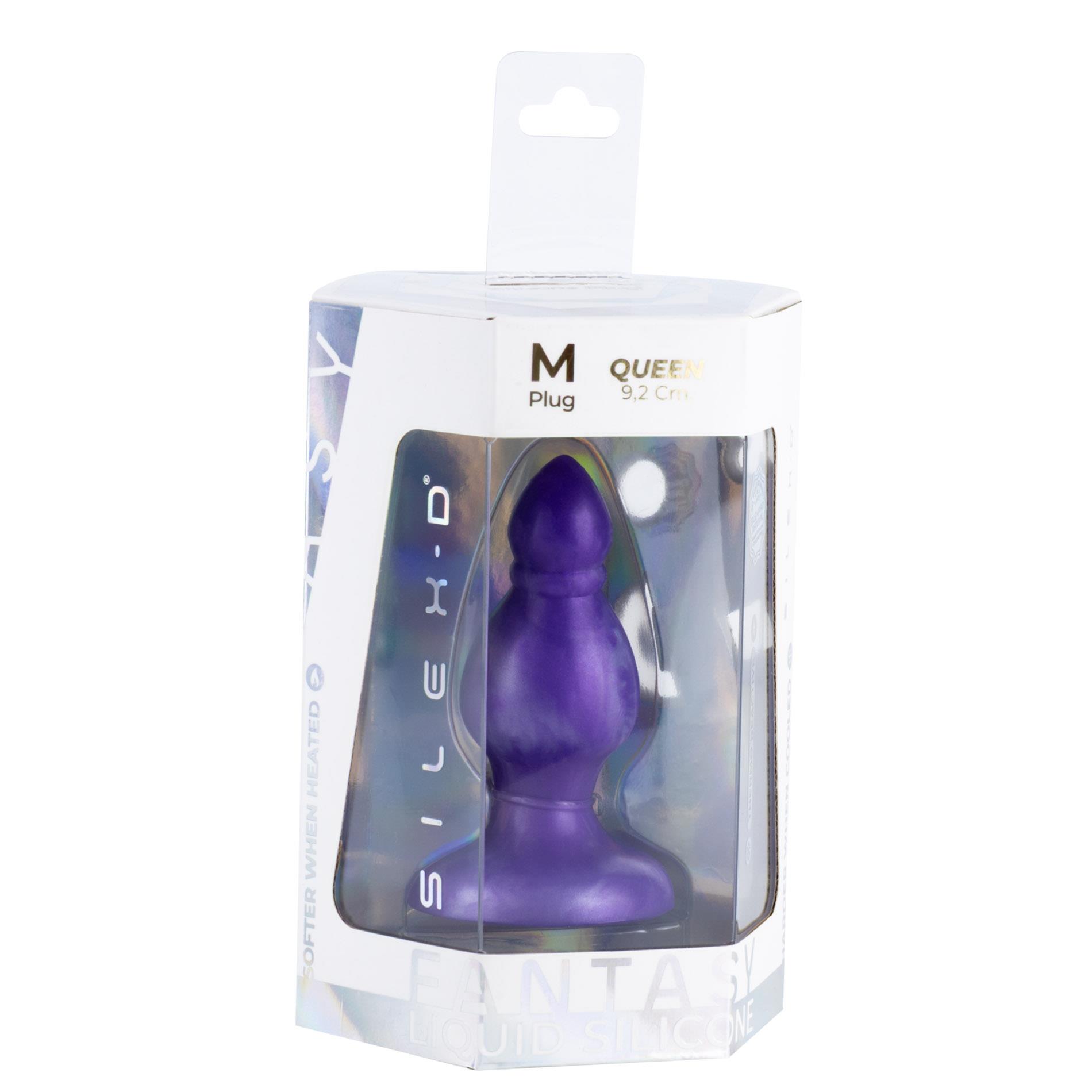 Анальна пробка Silexd Queen Plug, 9.6 см (фіолетовий)