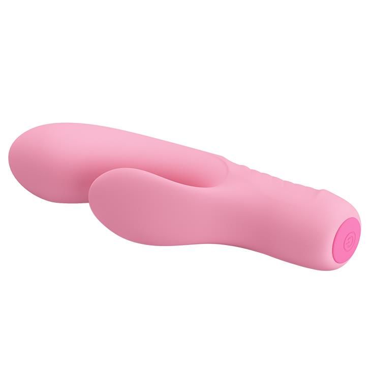 Вибратор-кролик Pretty Love Tim Vibrator Light, 15.5 см (розовый)
