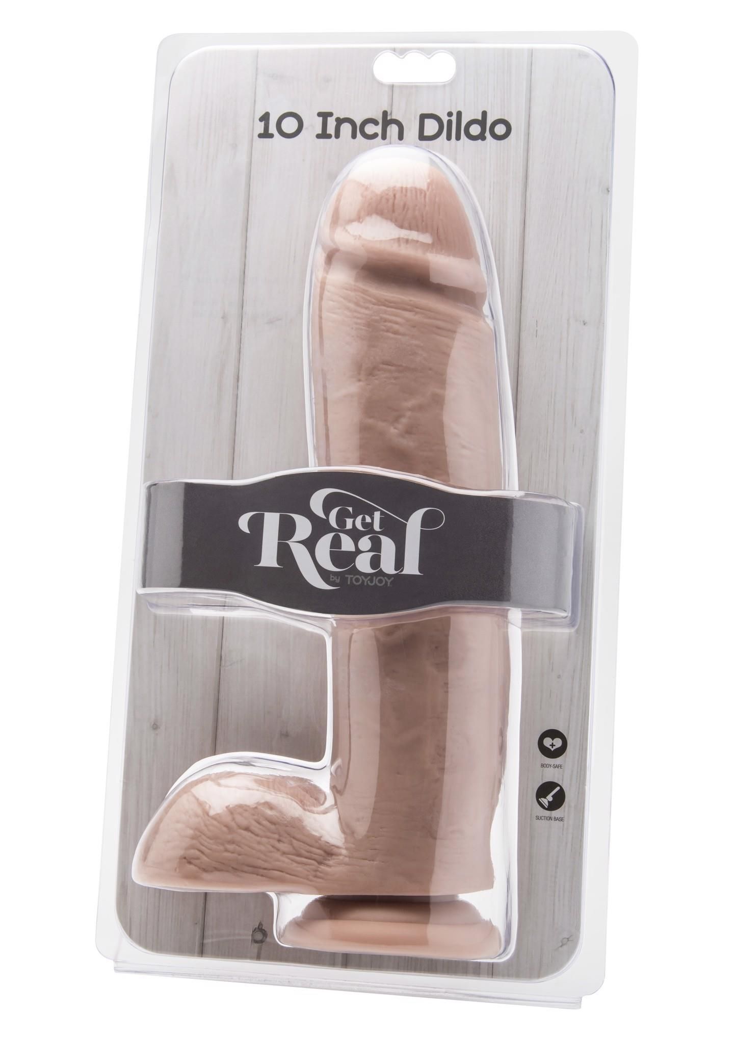 Фаллоимитатор ToyJoy with Balls 10 inch, 25.5 см (телесный)