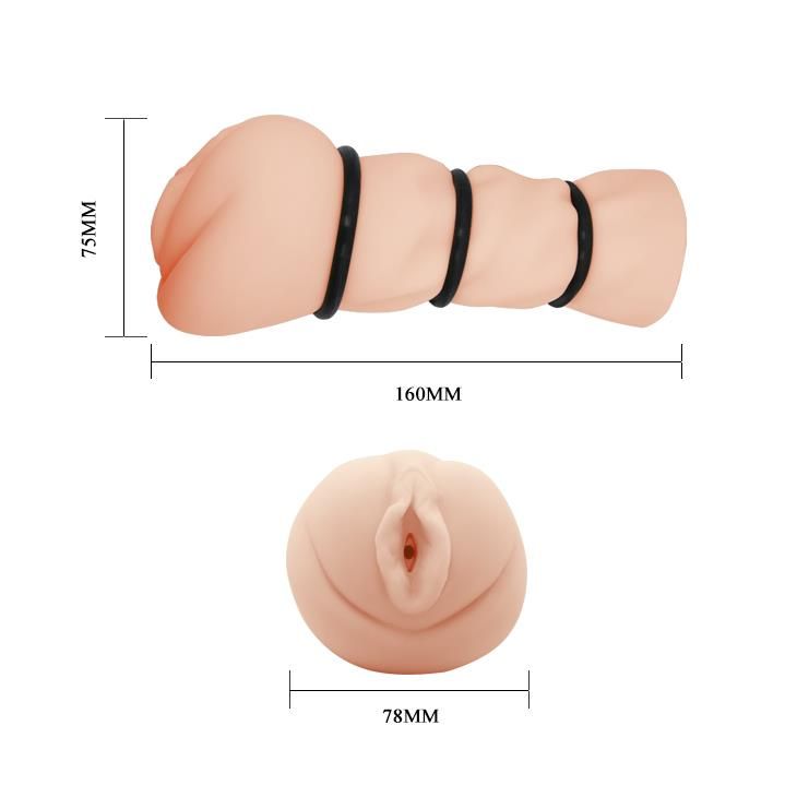 Masturbator Crazy Bull Pocket Pussy 3D (w kolorze cielistym)
