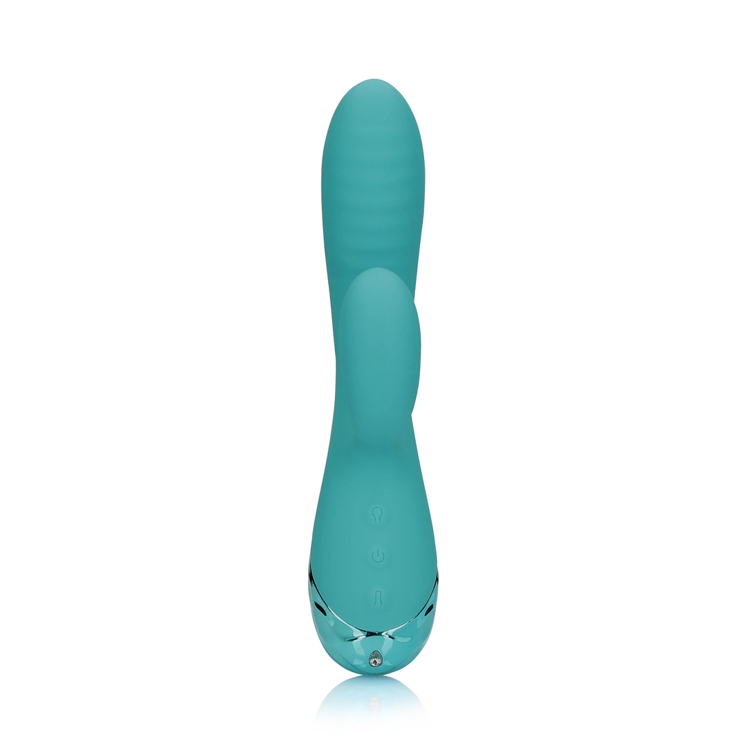 Вибратор-кролик Loveline Inflatable Rabbit, 20 см (зеленый)