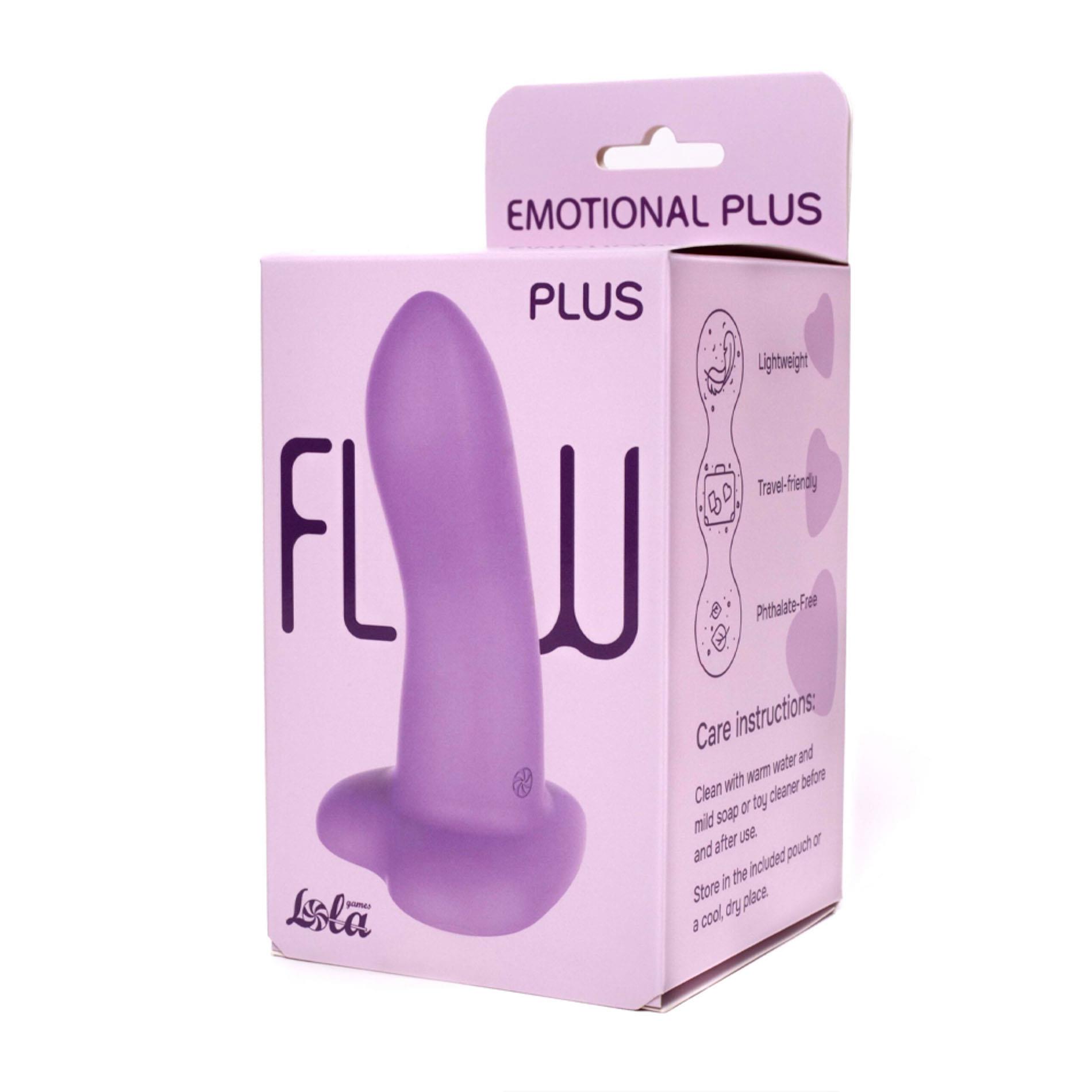 Фаллоимитатор Lola Games Flow Emotional Plus, 13 см (фиолетовый)