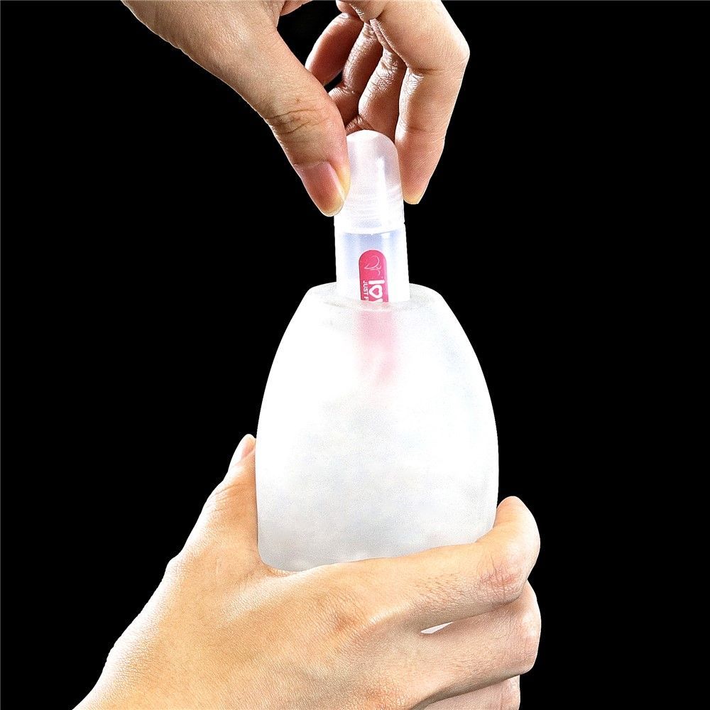 Мастурбатор яйцо LoveToy Giant Egg Grind Ripples Edition (прозрачный)