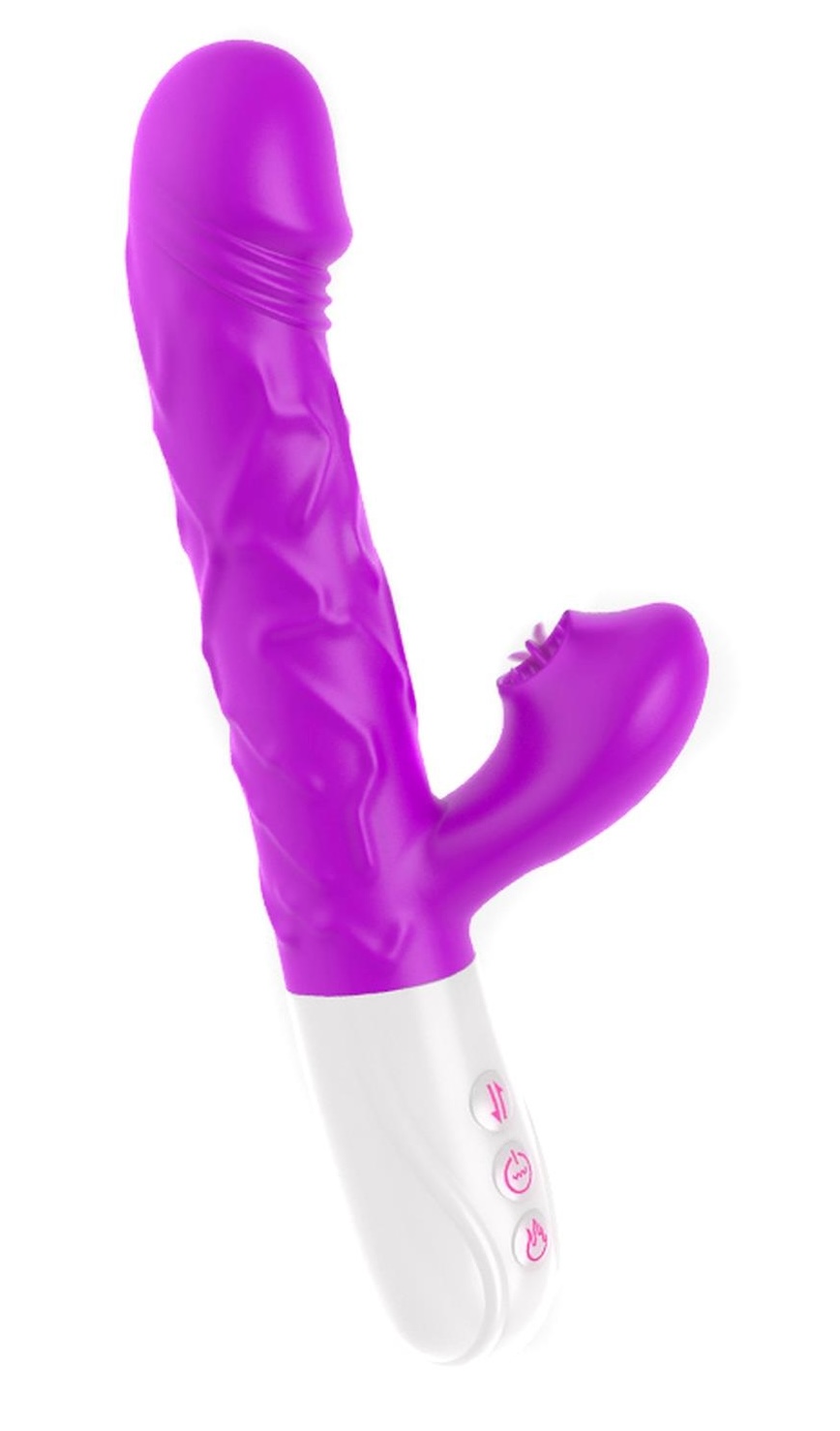 Вибратор-кролик B - Series Fox Tongue, 23 см (фиолетовый)