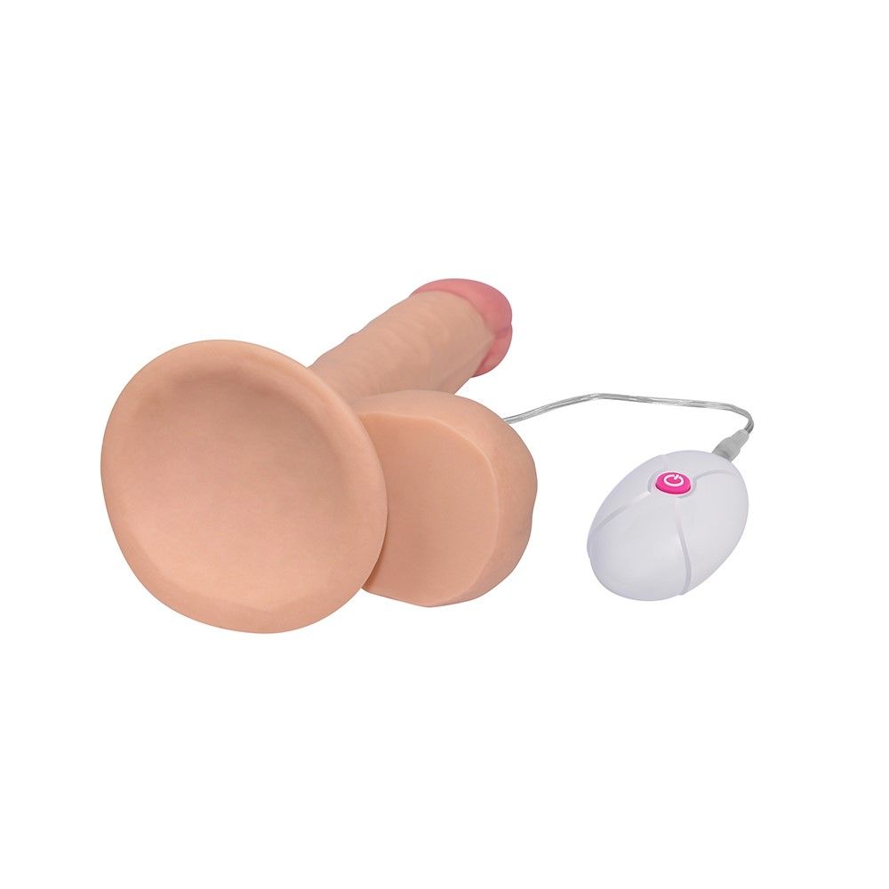 Вибратор Lovetoy The Ultra Soft Dude 7.5", 18 см (телесный)